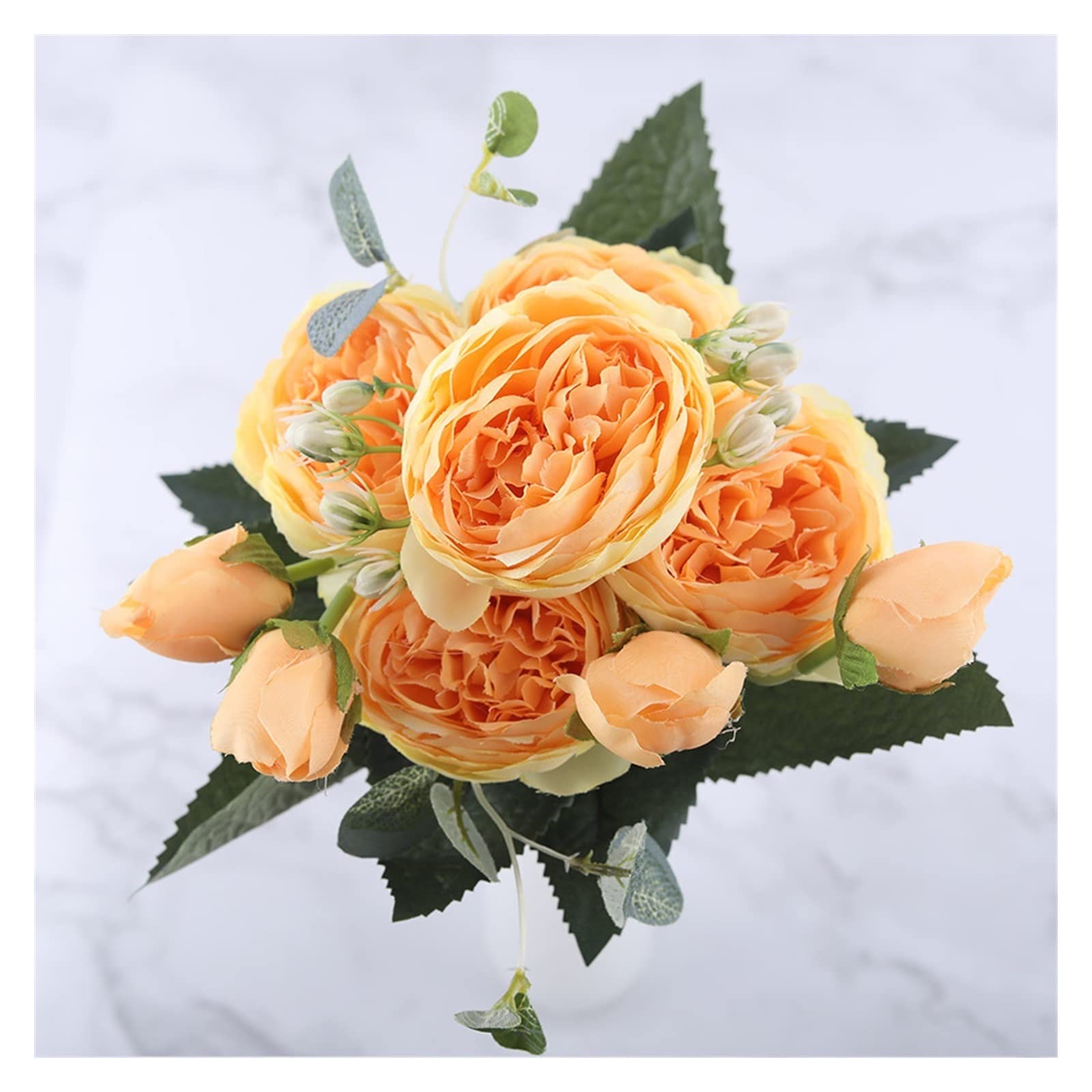 Bouquet de pivoine artificielle en soie déco mariage et maison 30cm