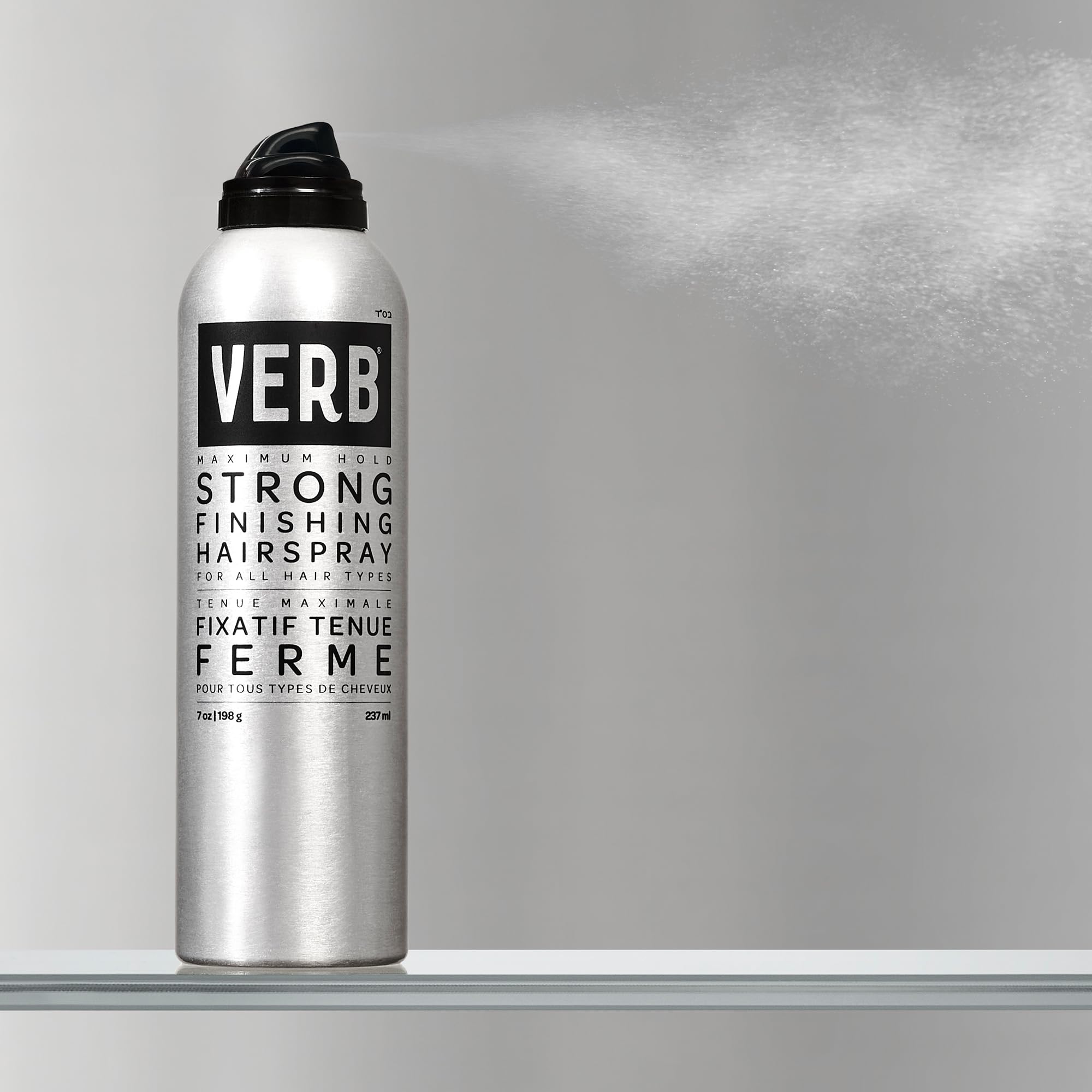VERB Strong Finishing Hairspray, 7 oz - Firm Hold + Humidity Resistant - Warm Floral Scent