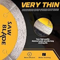 Vista 5 de 2 unids/lote 3-3/8 "Super Thin J Slot Diamond Porcelana Tile Cutting Blade