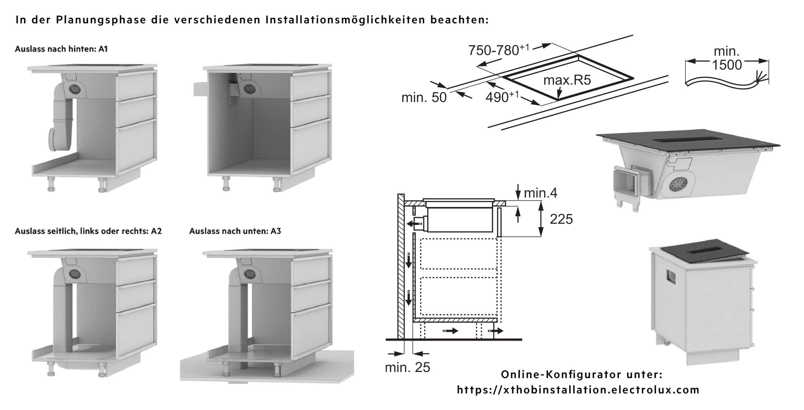AEG Induktionskochfeld 80cm mit Integriertem Dunstabzug, Testsieger StiWa und ETM, Made in Germany, SaphirMatt Oberfläche 10x Kratzresistenter, Spülmaschinenfeste Fett-, Aktivkohlefilter, TH84CB0BSZ