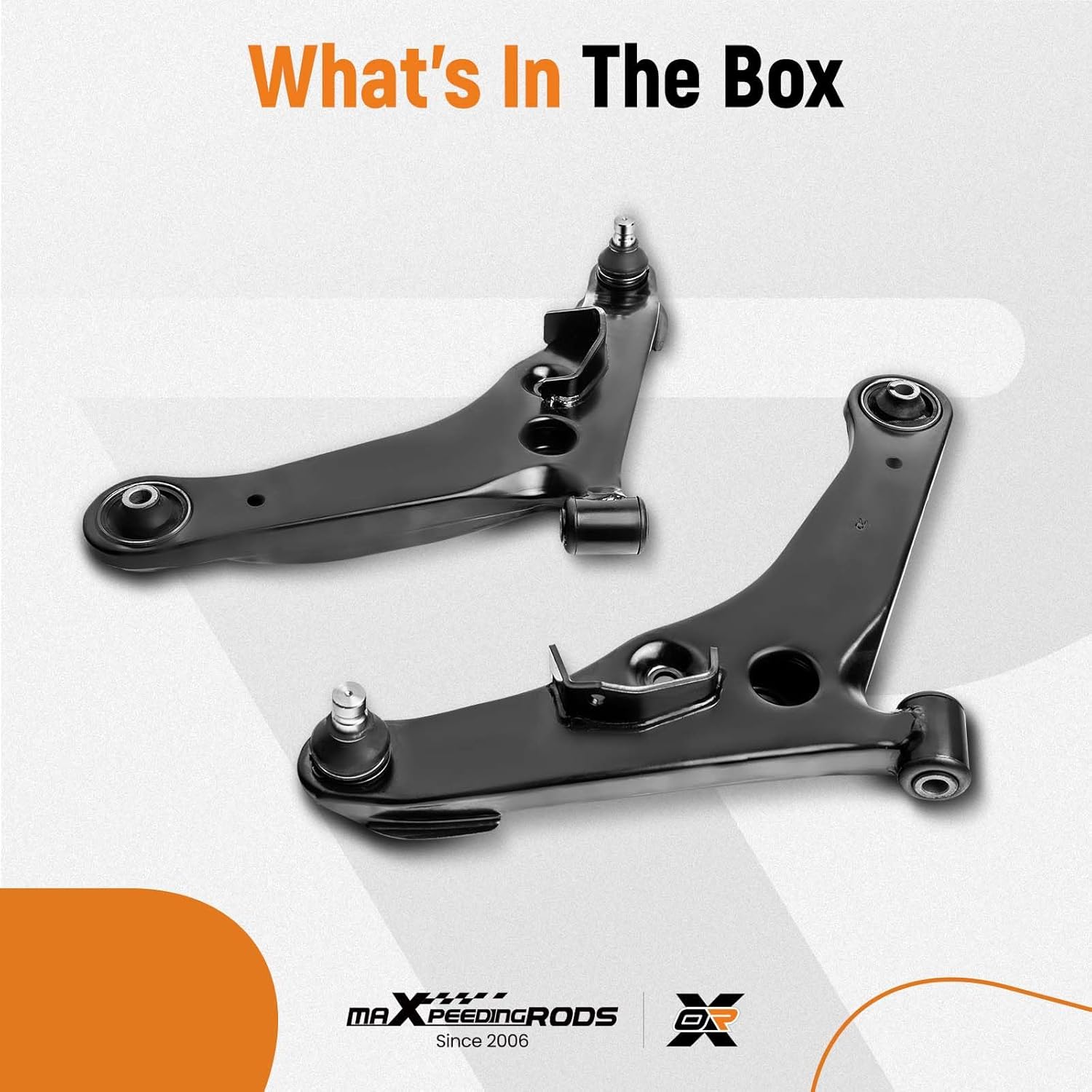 maXpeedingrods 2Pcs Front Lower Control Arm w/Ball Joint for Mitsubishi Outlander 2003 2004 2005 2006, RK620546 RK620547