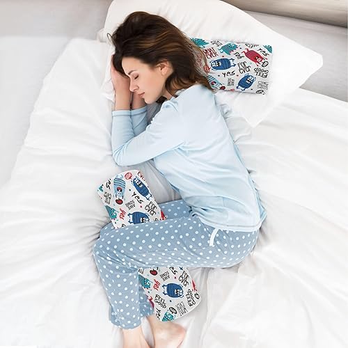 Miniatura 6 de Cute Monster Bolster Pillow Headboard Down Neck Roll Pillow Outdoor Round Pillows Cylinder Pillows for Neck Lumbar Support Pillow for Couch