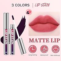 Vista 5 de 3 unidades de tinte de labios despegable, tinte de labios de larga duración, delineador de labios impermeable, delineador de labios que se despega