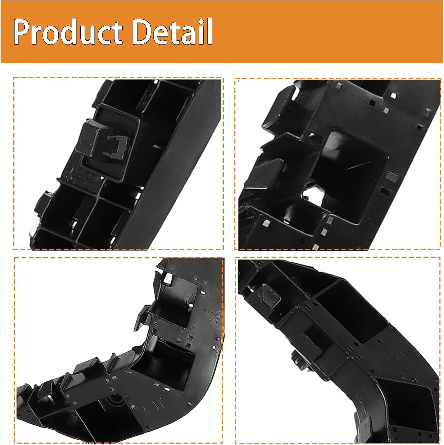 Front Bumper Bracket Set Left and Right Side Compatible with Honda Civic 2016 2017 2018 2019 2020 2021 Replaces 71193-TBA-A00 71198-TBA-A00,HO1033109 HO1032109