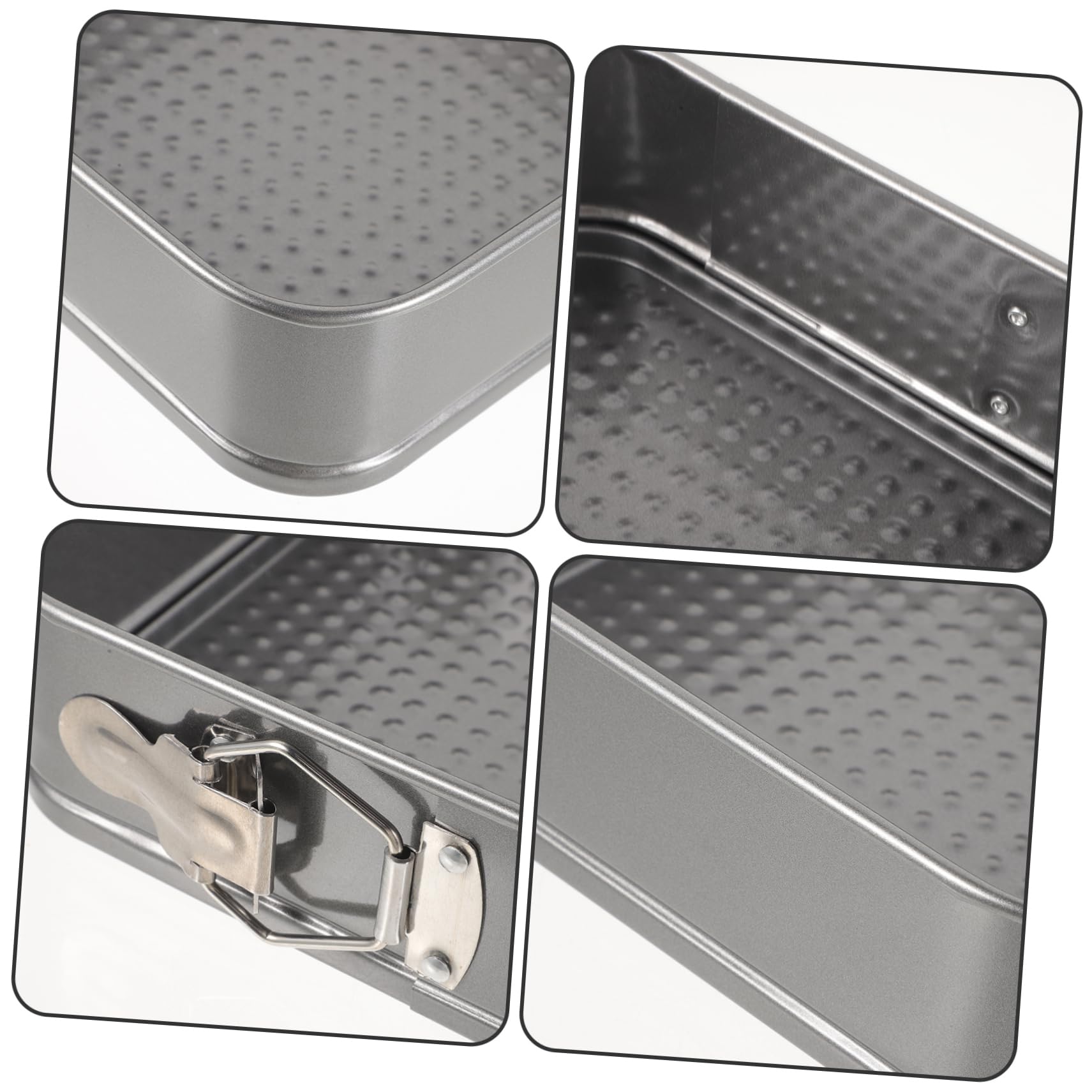 PRETYZOOM Moules À Gâteau Carrés En Acier Au Carbone Antiadhésifs Lavables Au Lave-vaisselle
