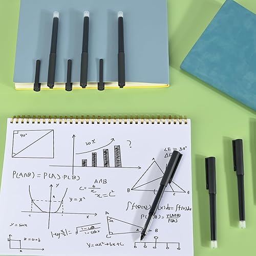 Miniatura 9 de BAYTORY 12 bolígrafos de tinta de gel líquido, bolígrafo de punta fina CS de 0.020 in, de secado rápido, de escritura suave, para escuela, oficina,