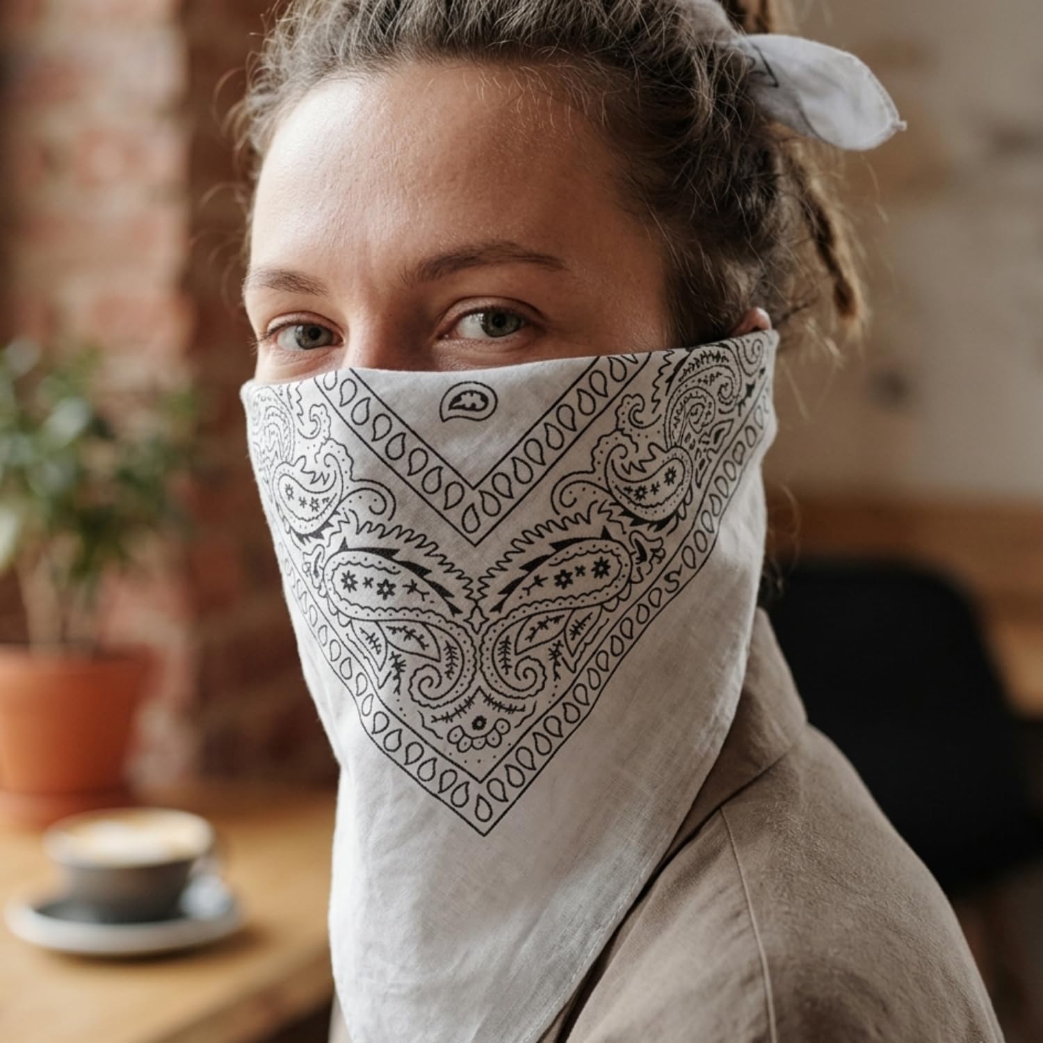 EUROXANTY Bandana 100% de algodón, Bandana con estampado Paisley, Pañuelo para hombre y mujer, Pañuelo para la cabeza, Unisex, 53 x 53 cm, 20 Colores Exclusivos
