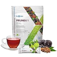 Vista 1 de FuXion Prunex 1, té de sabor desintoxicante para limpieza de colon, tiene un tránsito intestinal adecuado (Prunex 1, 28 palos)