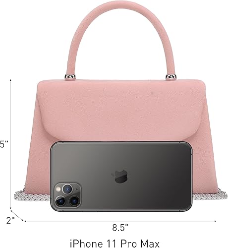 Miniatura 3 de Dasein Bolso de noche para mujer, embragues de fiesta, bolsos de boda, cóctel, baile de graduación, bolsos con purpurina esmerilada