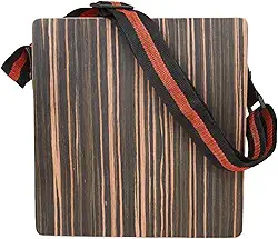 CAJONES CAJONES PORTÁVEIS Cajon, Kit de Instrumentos de Persuspa de Cordas Com Bolsa de Transporte, Travel Ebony Cajon Box Drum Percussion Instrument para Iniciantes