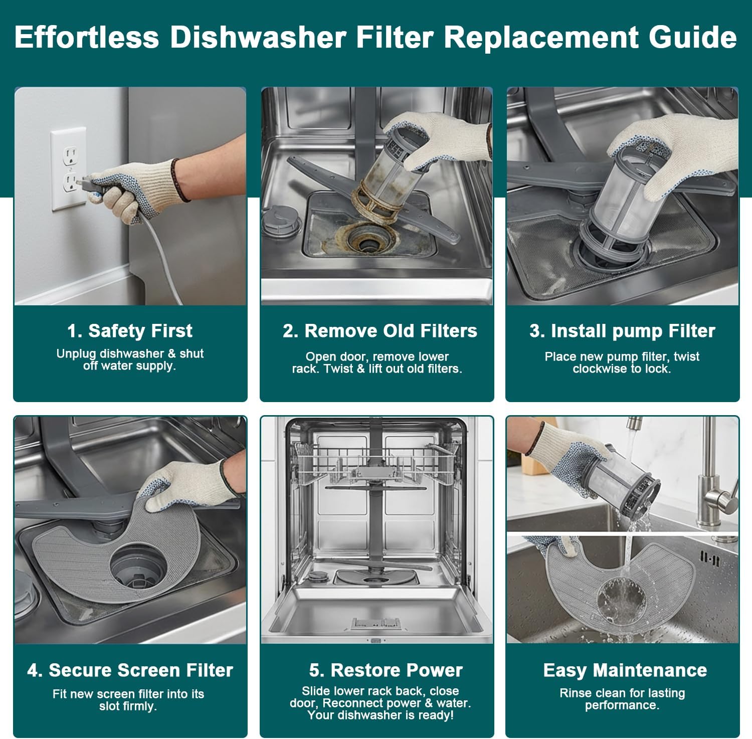 W10872845 Dishwasher Pump Filter Cup, WPW10463906 Screen Filter Dishwasher Filter Replacement Parts for Whirlpool Kenmore KitchenAid Dishwasher AP6030094 W10393351 AP6021820 PS11755148 PS11759673