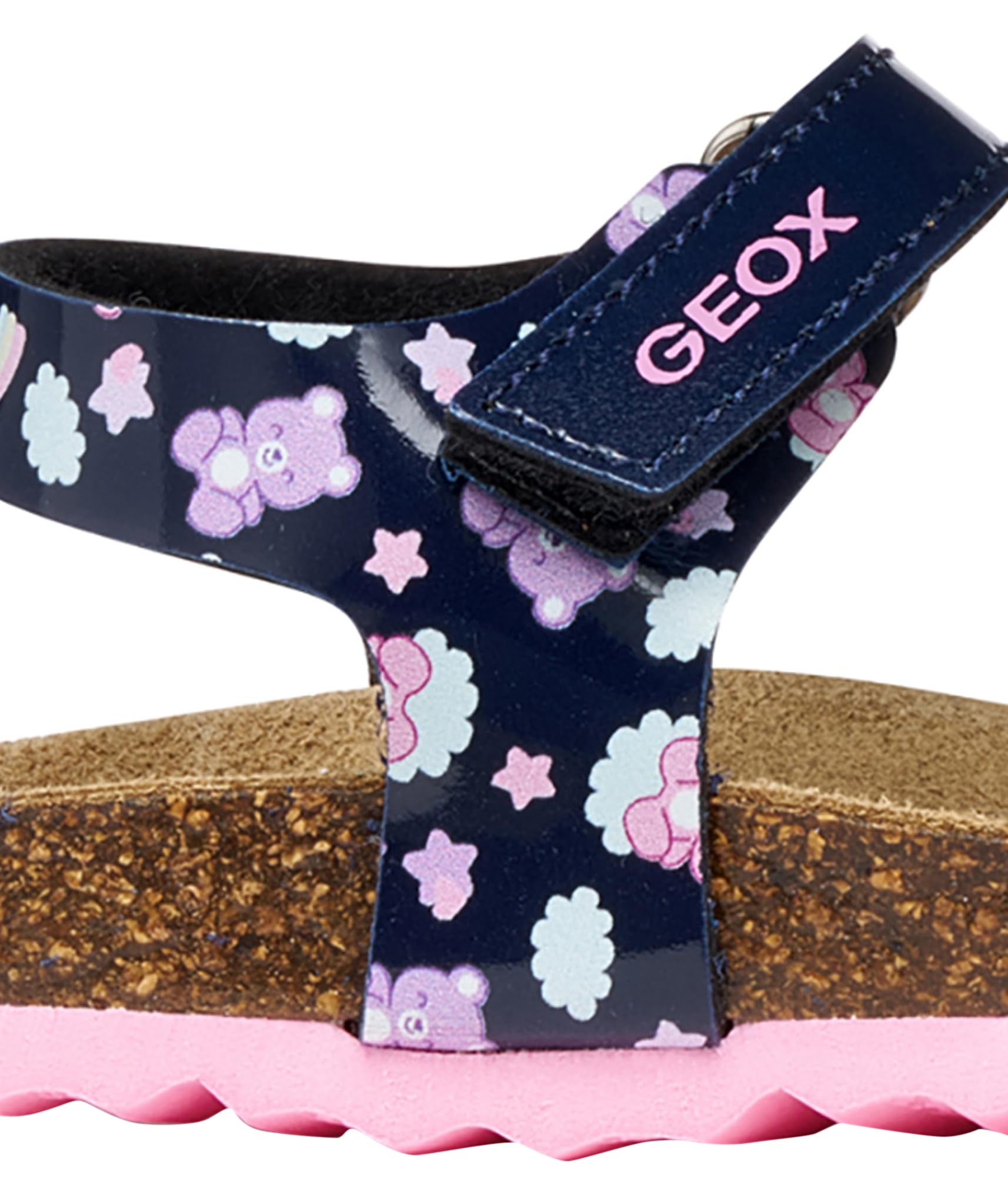 Geox Sandali da bambina B CHALKI Girl Navy/Multicolor, 27 EU
