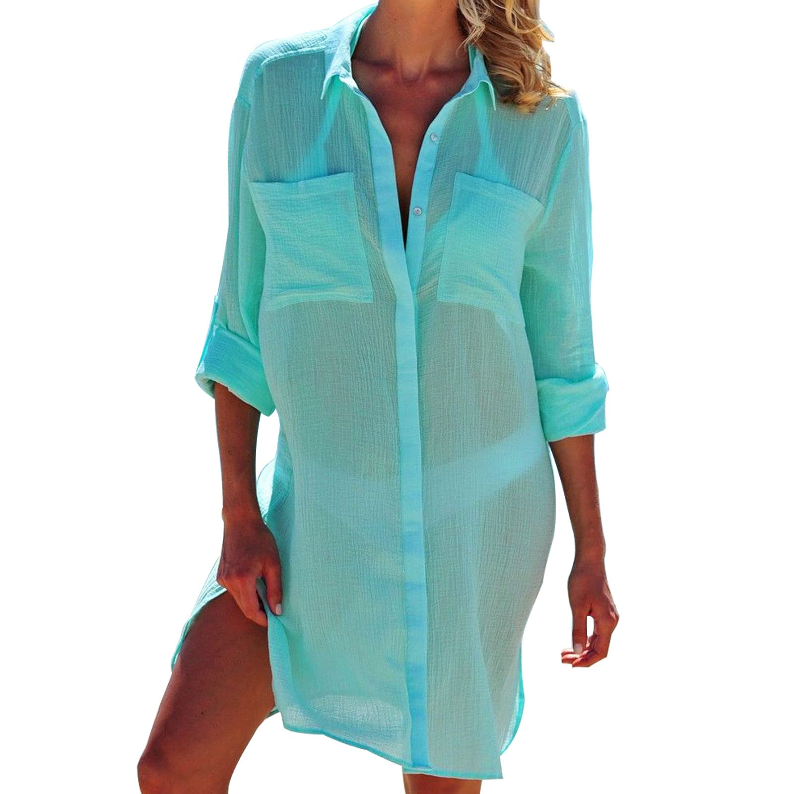 Copricostume Donna Mare Copricostume da spiaggia for costumi da bagno Donna Kimono nero tie-dye Costume da bagno Mantello Abito estivo Abiti da