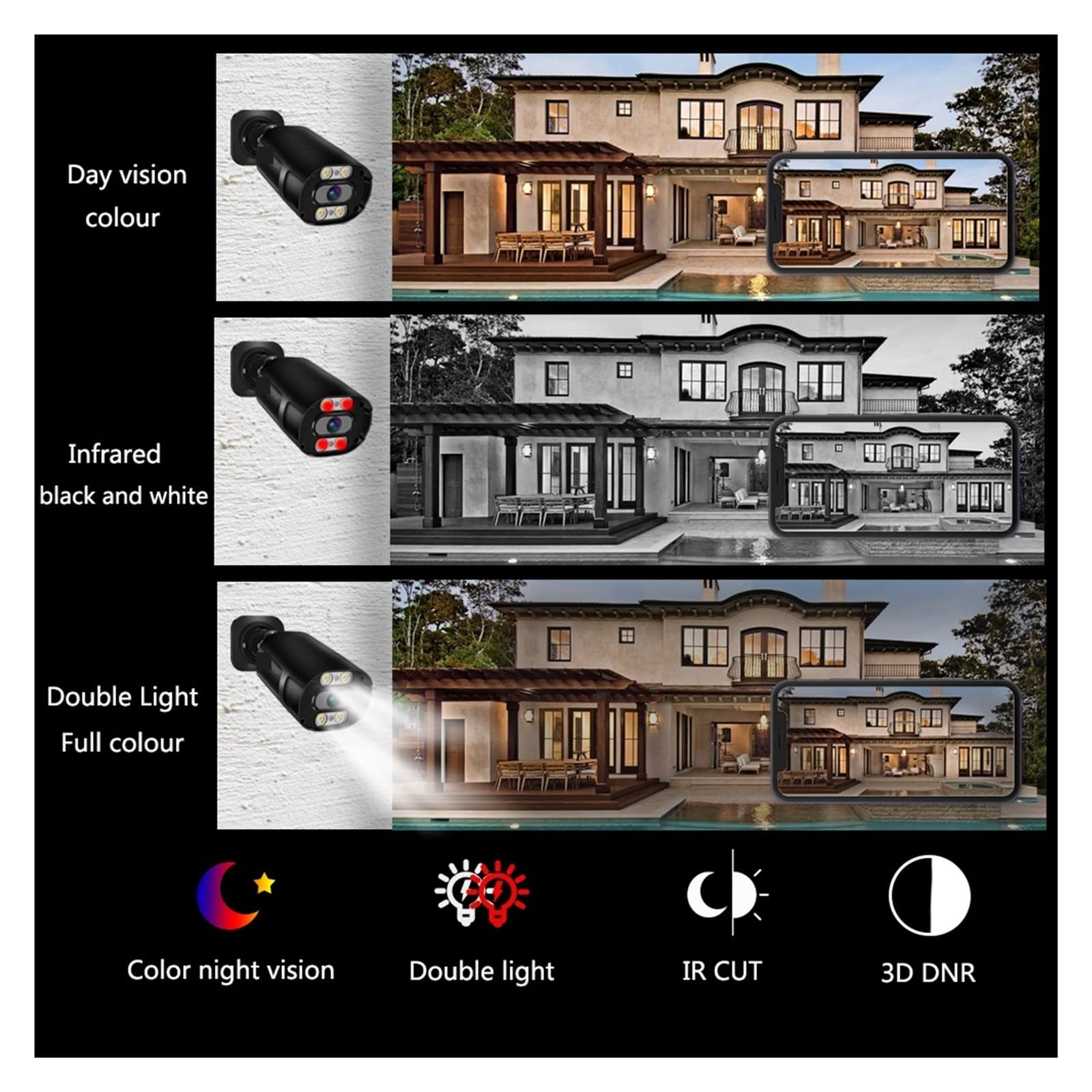 4K 8MP Sicherheit Kamera Humanoiden Erkennung Farbe Video POE Video Überwachung Set 8CH Nvr Kit CCTV Aufnahme Outdoor Ip Kamera (2T,8CH 2pcs4K Camera)