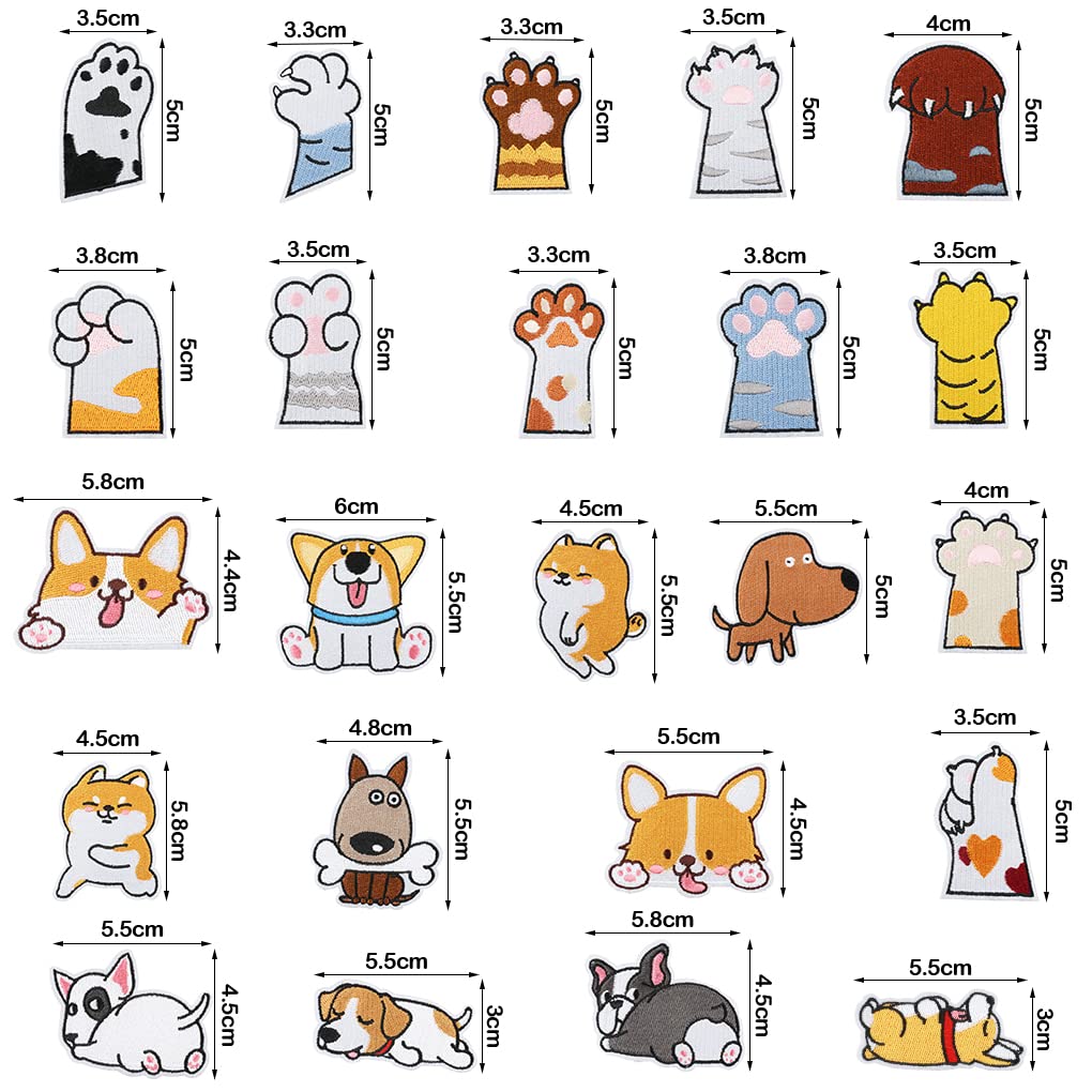 4 Pezzi Toppe Termoadesive Cane Husky Ricamate - Applique Per Abiti, Zaini, T-Shirt, Jeans - Ricamo Cute Con Istruzioni Per Stirare - 2