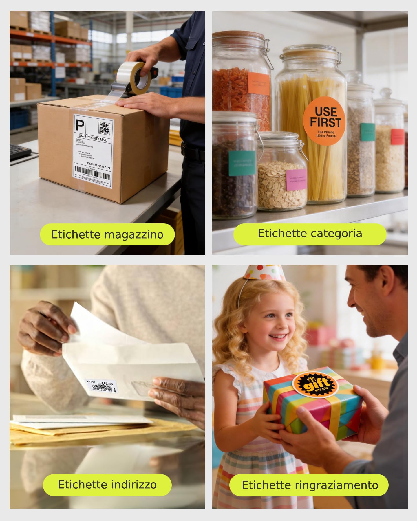 Inateck Stampante per Etichette Bluetooth, Stampante Termica DHL, 4 x 6, Etichettatrice per Codice a Barre, Amazon, Etsy, Shopify, DHL, FedEx, UPS ecc., con etichette, PR50, nero