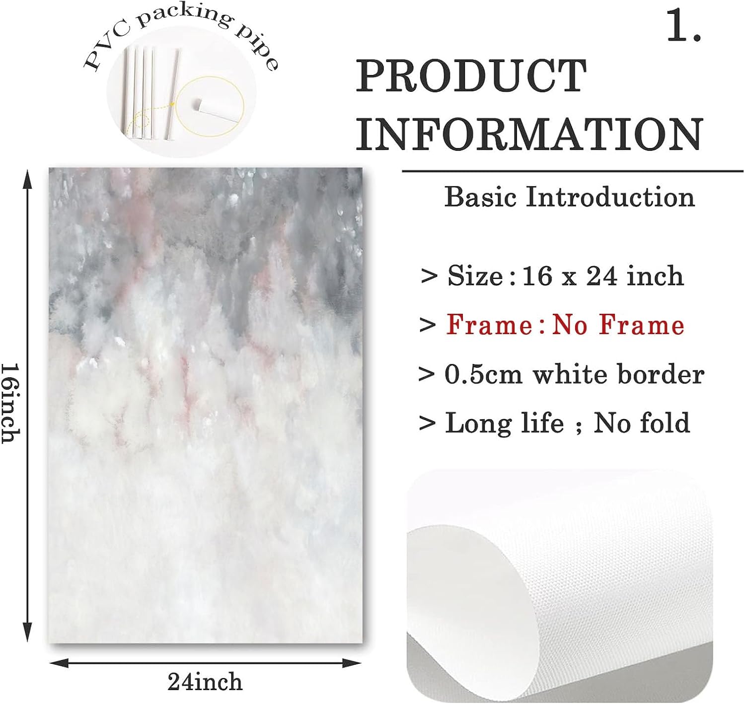 Gray White Abstract Art Blush Pink Canvas Painting for Bedroom Decor Gray Canvas Prints Abstract Gray Wall Art for Living Room Office Wall Decor Abstract Pink Wall Canvas 16x24inchx2 No Frame 16 x 24 in x 2 Unframed