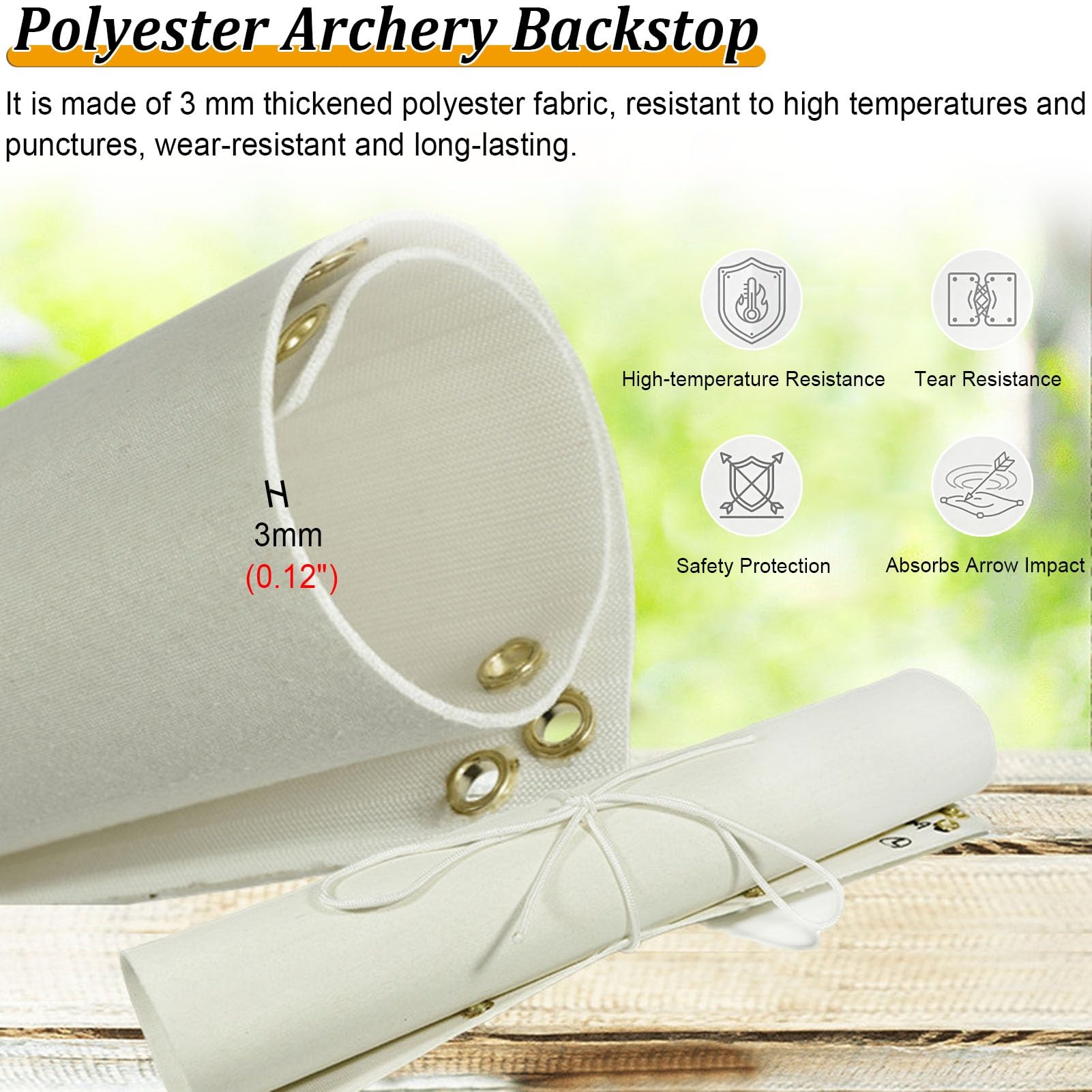 Red protectora de flecha gruesa para interiores para práctica de tiro en