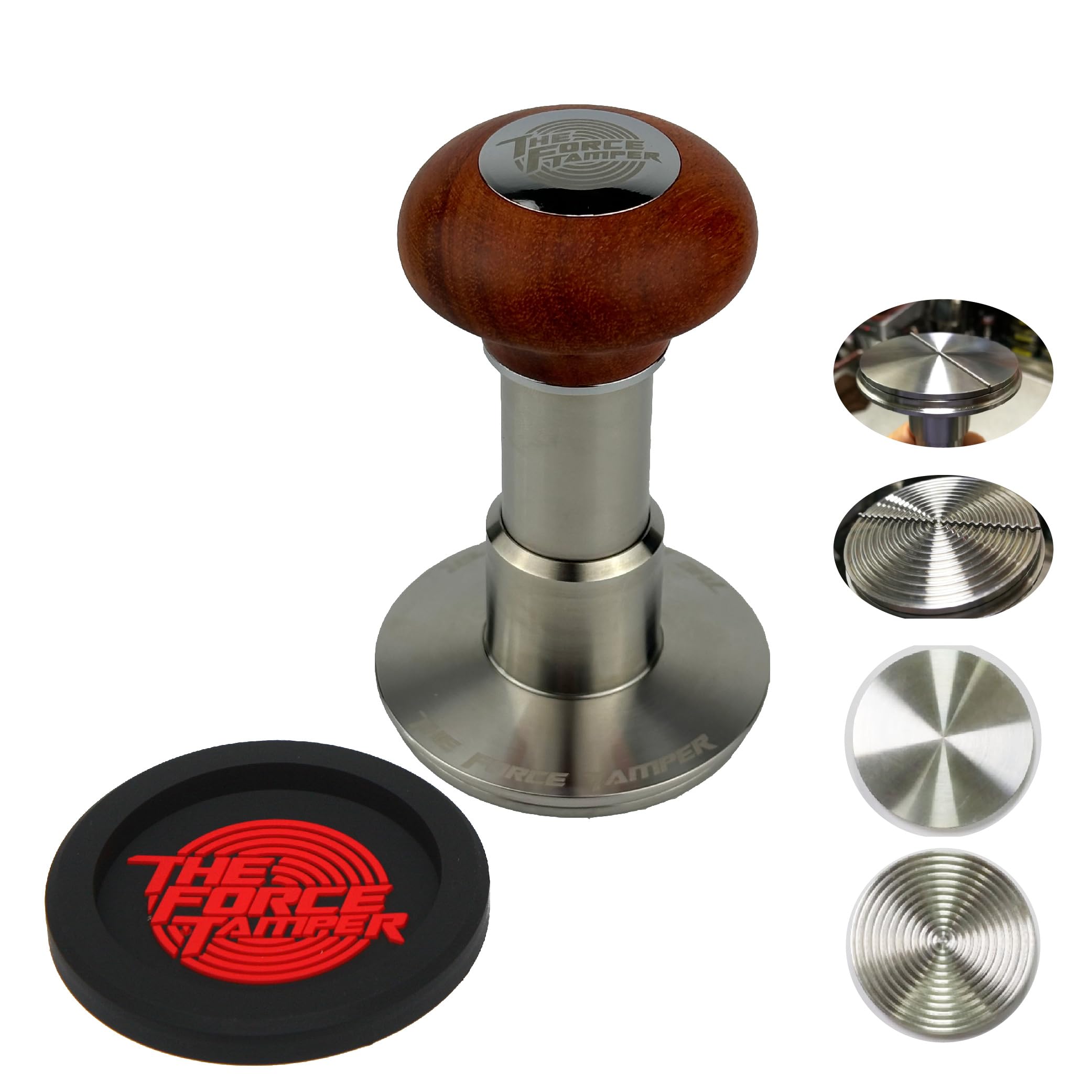 The Force Tamper - Automatic Impact Coffee Tamper Adjustable Const Pressure and Autoleveling Duo-Distribute Set (Jelly, 53.00mm)