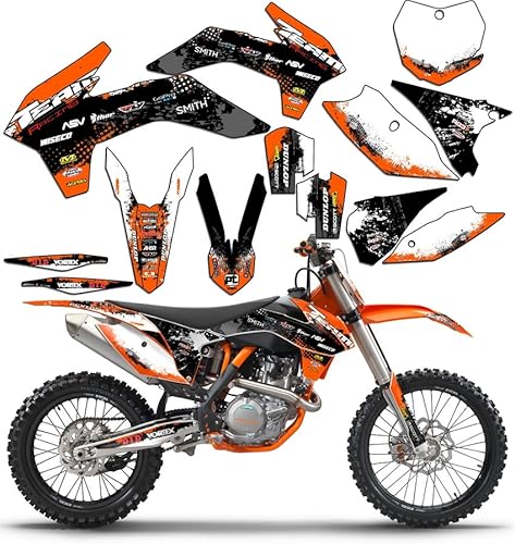 Team Racing - Kit de gráficos compatible con KTM 2002-2008 SX 65, Scatter