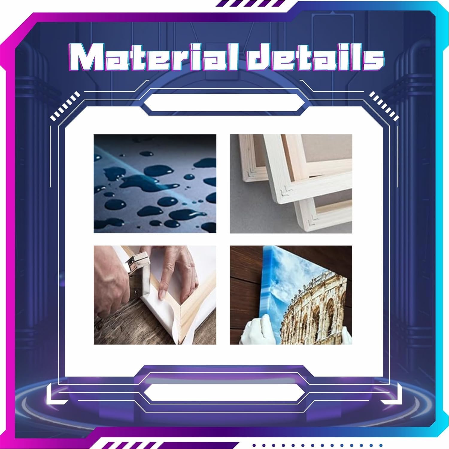 Yolbcdr Juego de 3 pósteres de neón para sala de juegos, lienzo de videojuegos, pintura de letreros, sala de juegos, imágenes geniales, decoración de pared para niños, adolescentes, hombres,