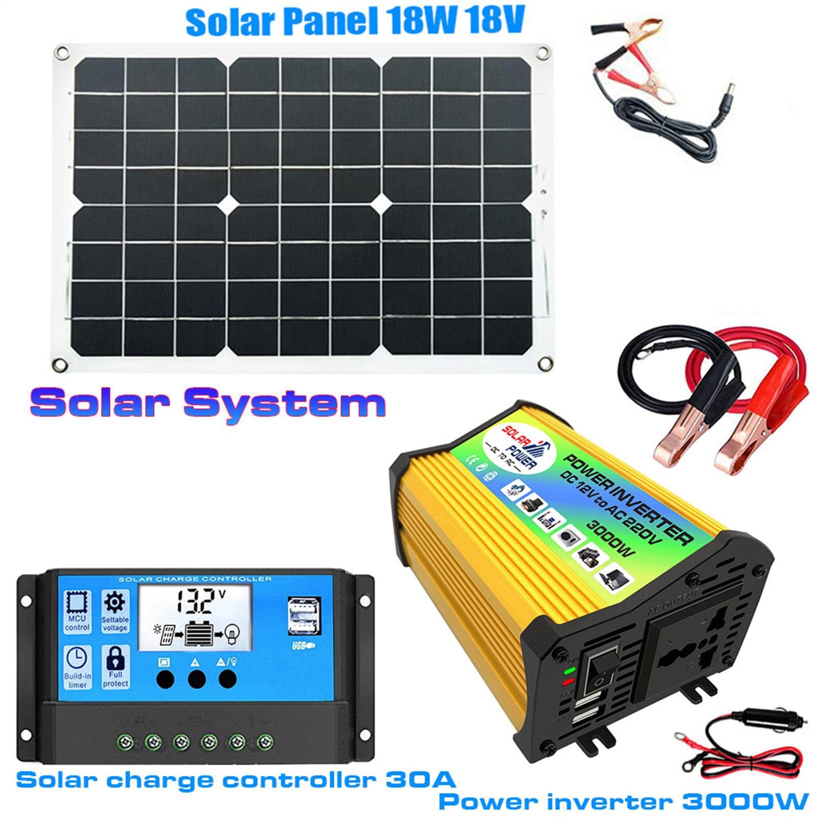 Solarenergie: Wechselrichter, Solarladeregler, Halterungen für Solarmodule