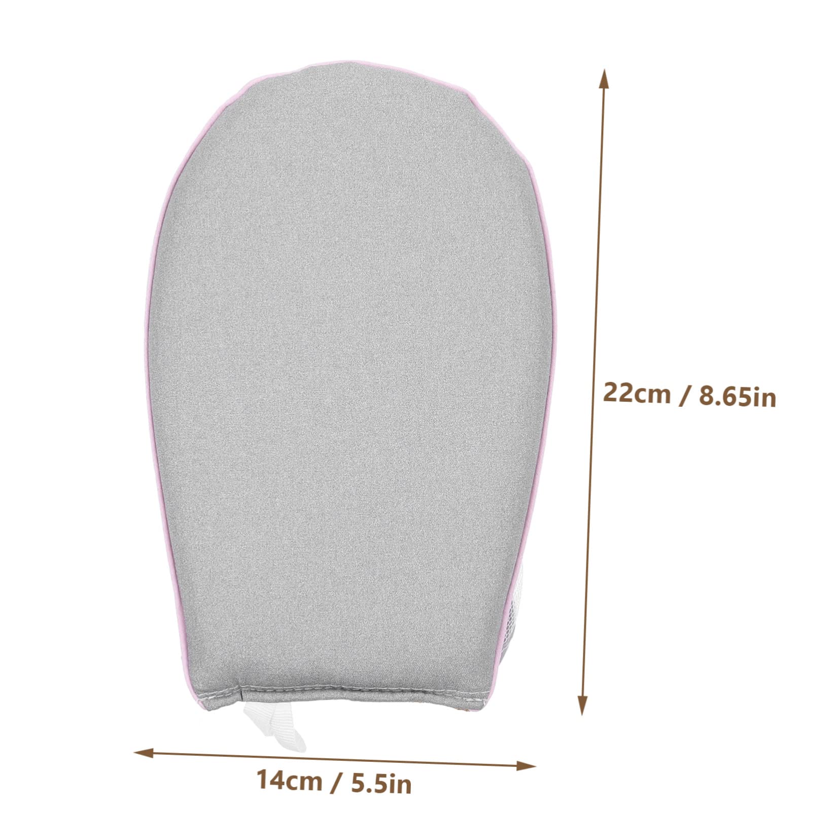 MUCKLILY Portable Handheld Garment Steamer Mitt Ironing Glove for Clothes Lightweight and Compact Design for Travel and Home Use Grey