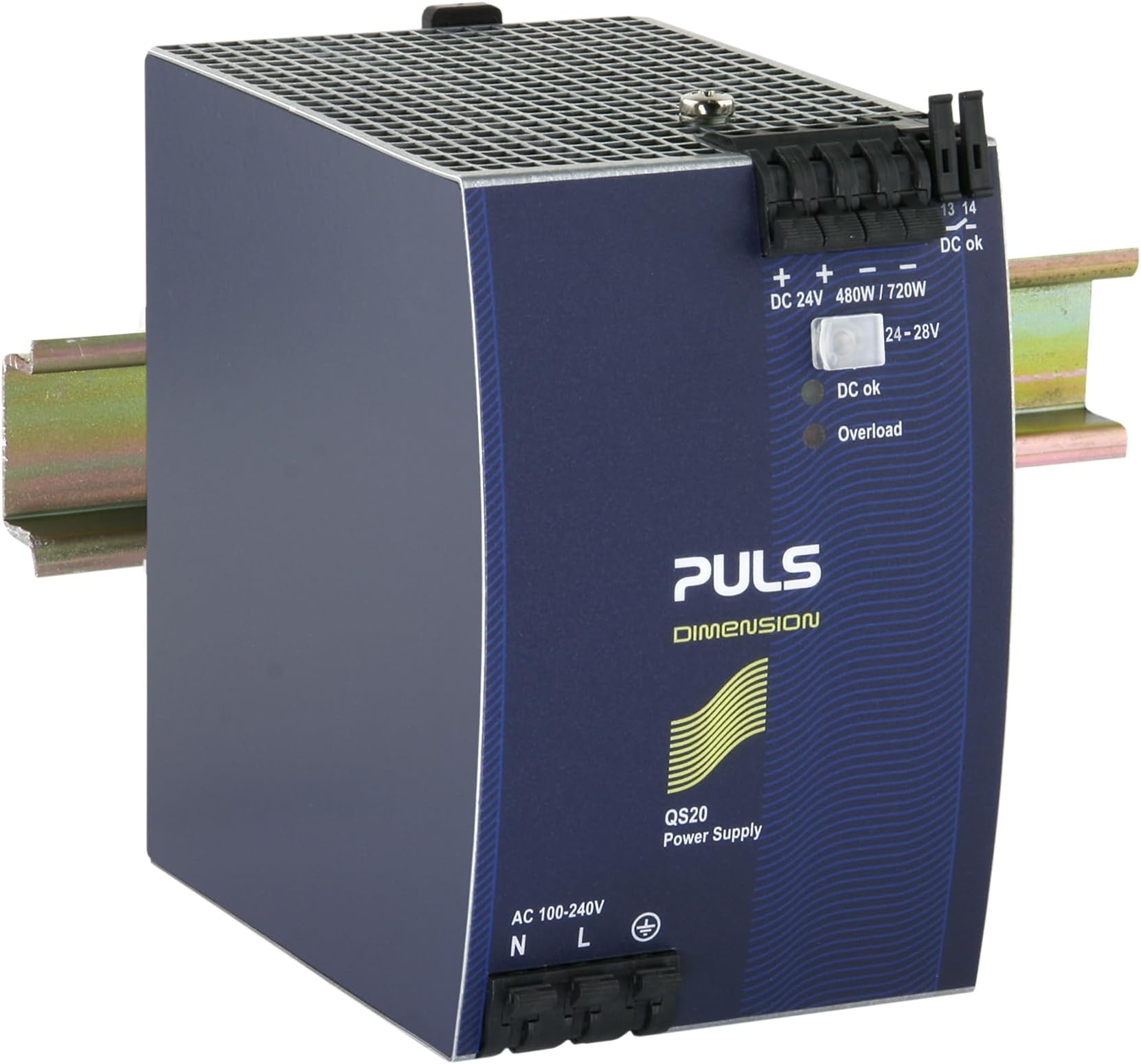 PULS Dimension QS20.241 DIN Rail Power Supply 24Vdc 20A 480W, 1-Phase