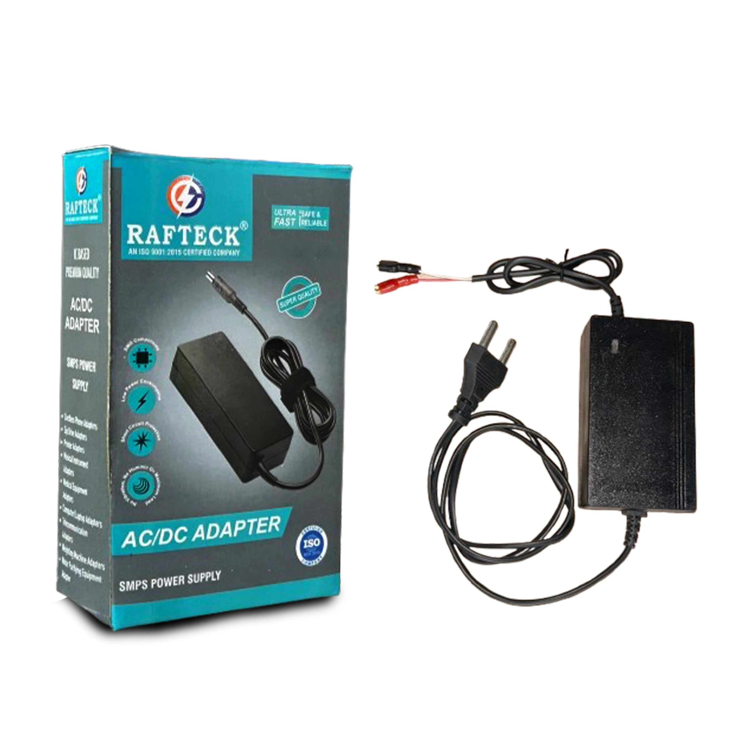 RAFTECK 14V 1.70 Amp Battery Adapter | Bike, Car, Ups, Toy Car.