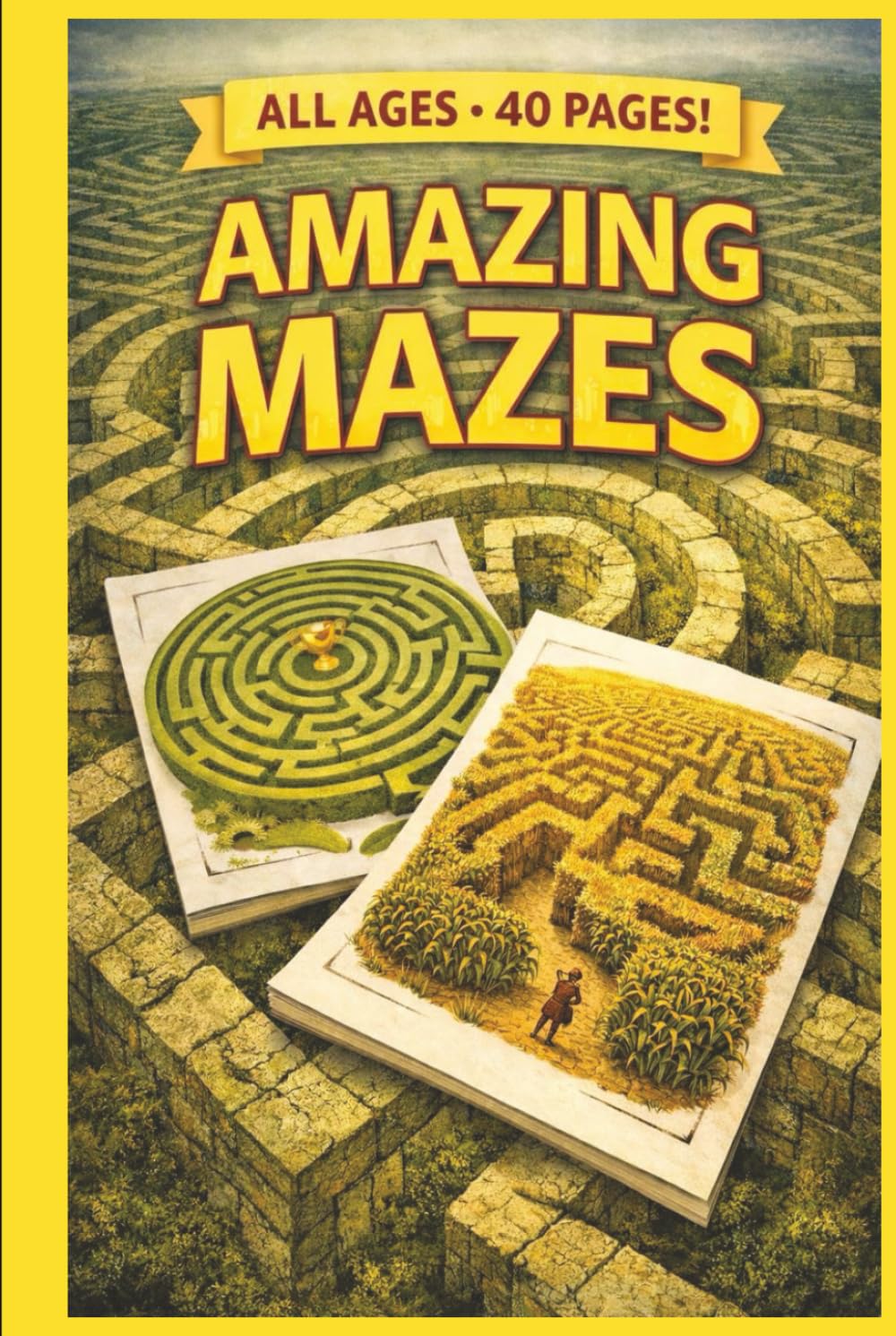 All Ages 40 Pages Amazing Mazes