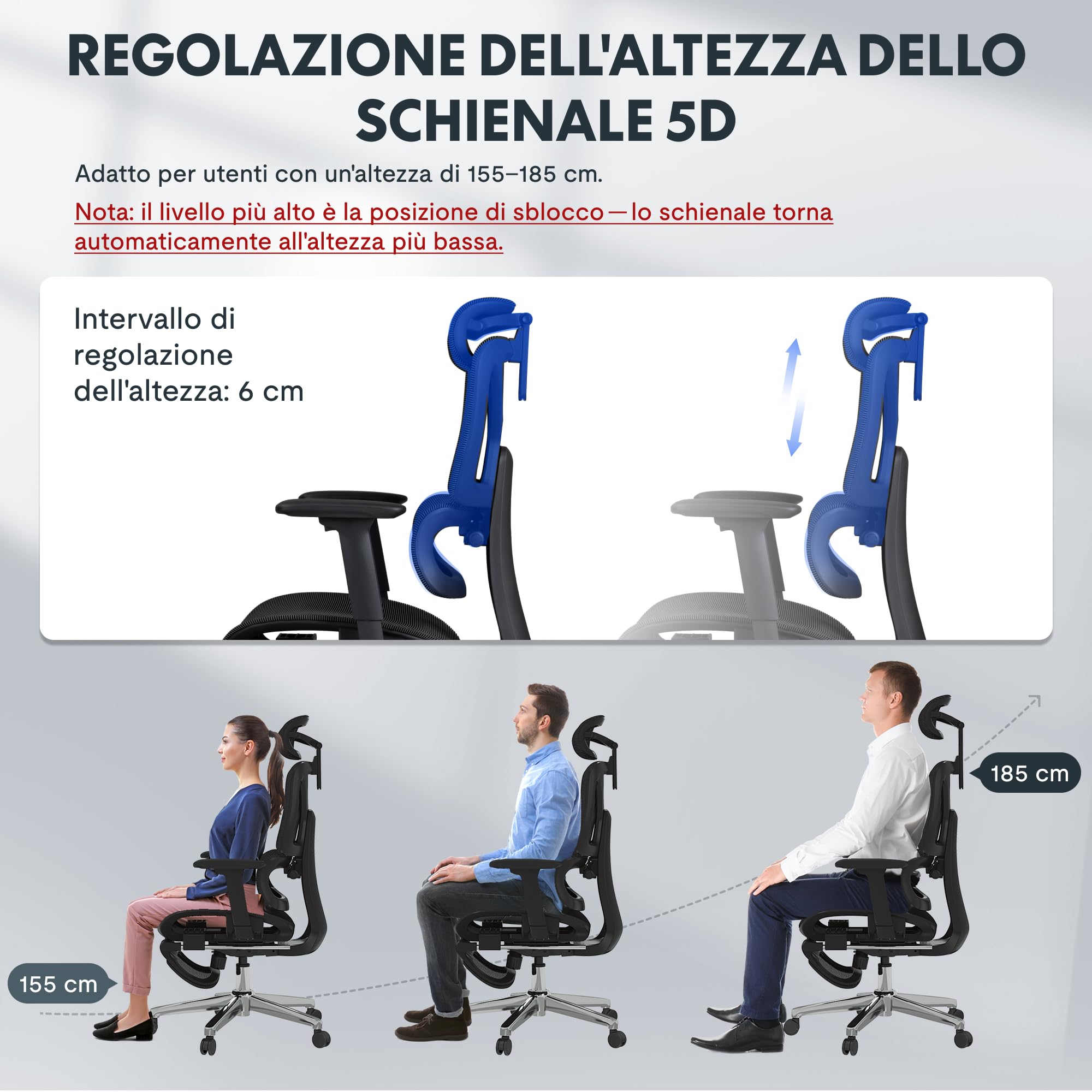 FLEXISPOT ErgoX – Sedia ergonomica da ufficio in rete con poggiapiedi, poggiatesta 3D, supporto lombare, schienale 5D regolabile, braccioli 3D, seduta traspirante, ruote, 130 kg