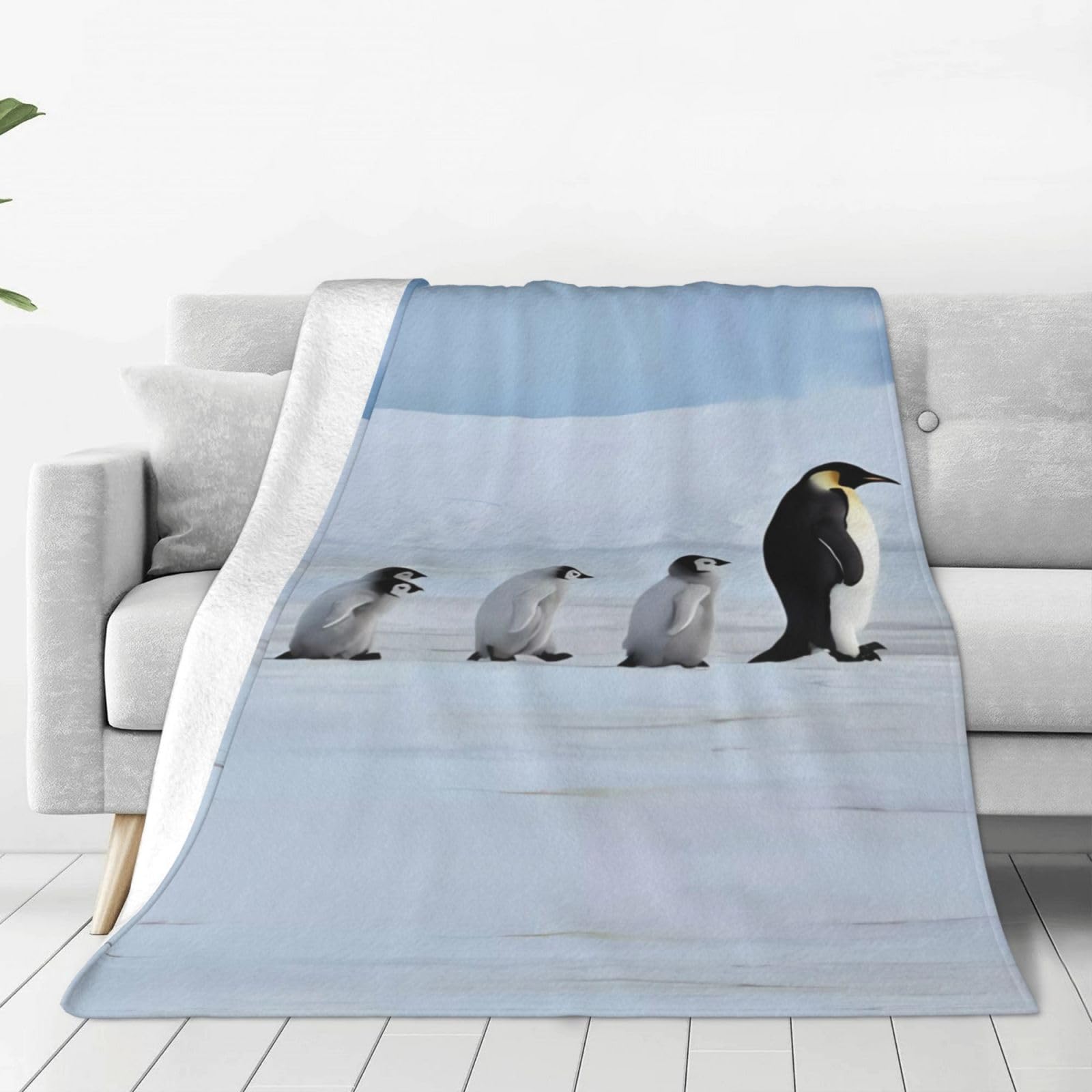 Couverture flanelle polaire haut de gamme ultra douce et légère Five Penguins