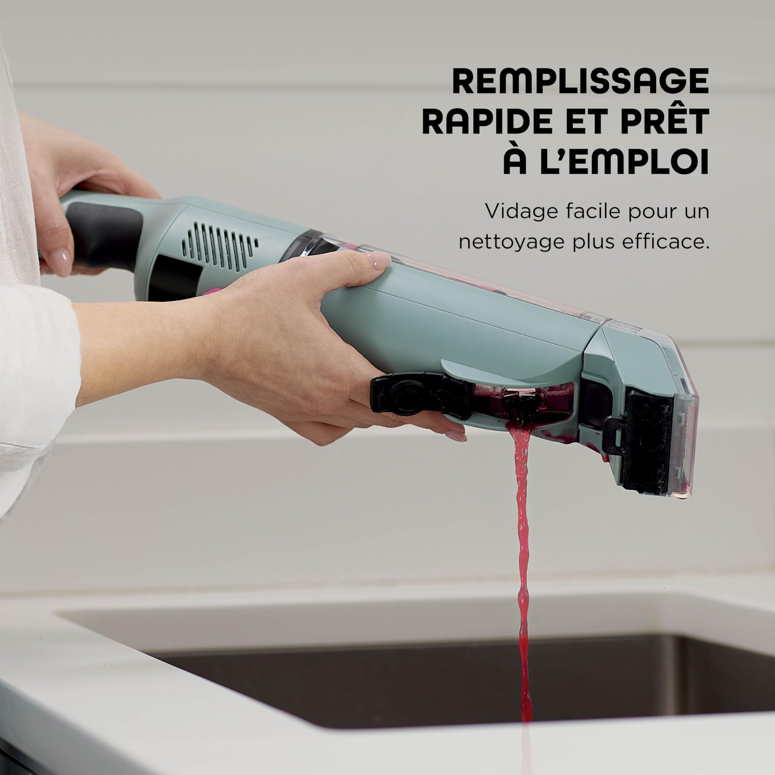 Nettoyeur de tâches sans fil Shark StainForce taches et odeurs, léger, portable, détachant pour tapis, tissus d’ameublement, voitures, panier de rangement, accessoires, formule nettoyante, HX100EUCP