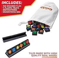 Vista 4 de Qwirkle Board Game - Strategy Game for 2-4 Players Ages 6+ - Deluxe with Trays
