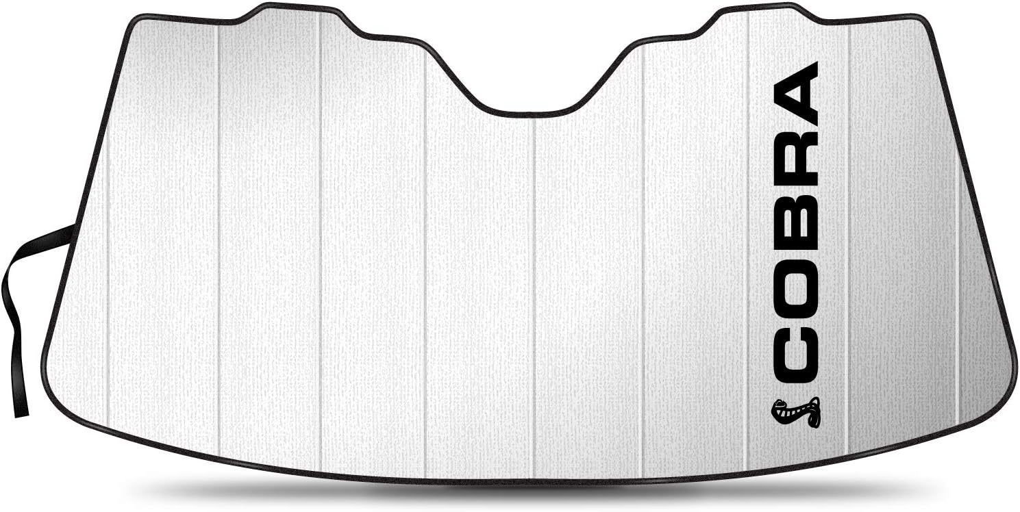 iPick Image for Ford Mustang Cobra Universal Fit Enforced Stand-Up Auto Windshield Sun Shade at Standard Size 54"x 27.5"