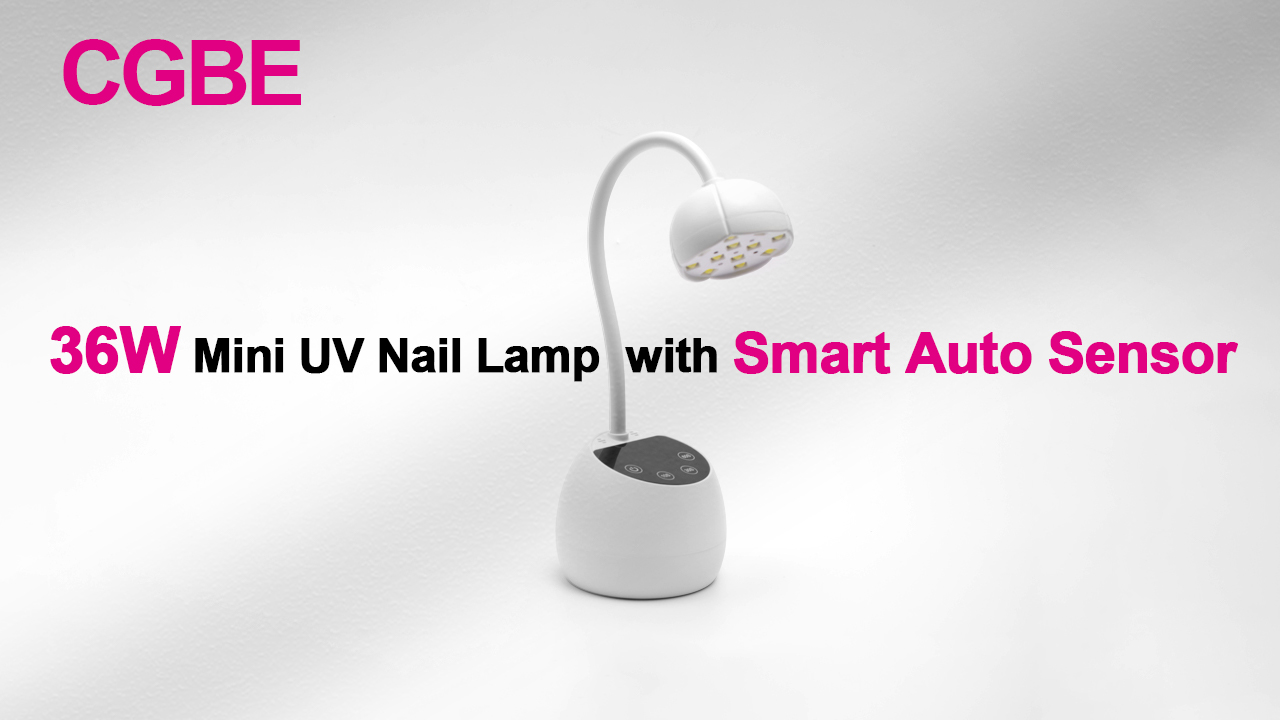Image of CGBE UV LED Nail Lamp, 36W Mini Cordless Flash Cure Nail Lamp for Gel Nails