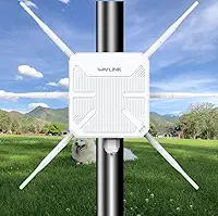 WAVLINK AX3000 WiFi 6 pontos de acesso, extensor WiFi externo de longo alcance com banda dupla/PoE/IP67 à prova d'água/6 x 7dBi, suporta até 256 dispositivos para acampamento, quintal grande trabalho
