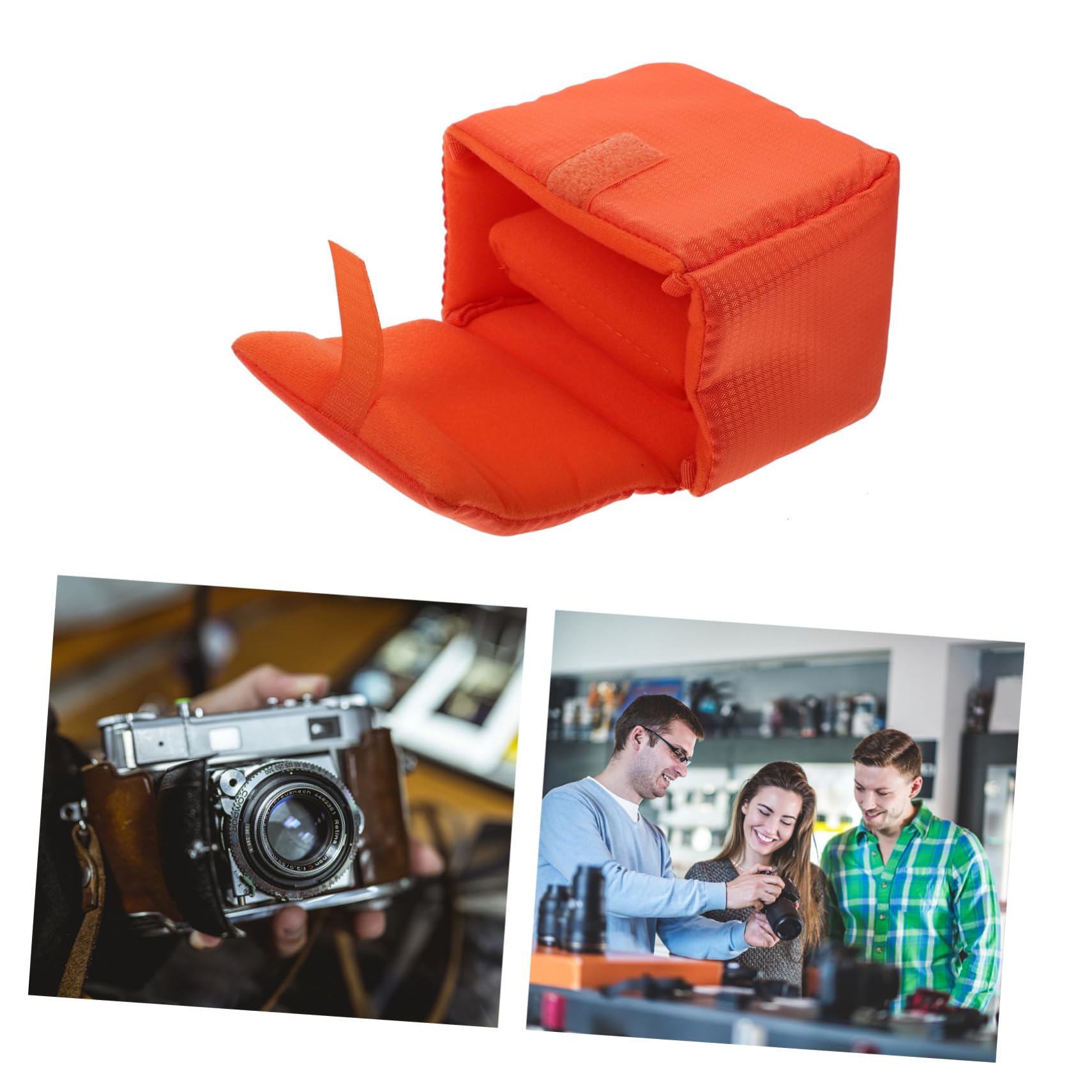 PartyKindom 3 Uds Bolsa De Cámara Bolsa De Cámara Portátil Lentes De Cámara Resistente Al Agua Estuche para Lentes De Cámara Caja De Cámara Instantánea Bolso De Hombro para Cámara