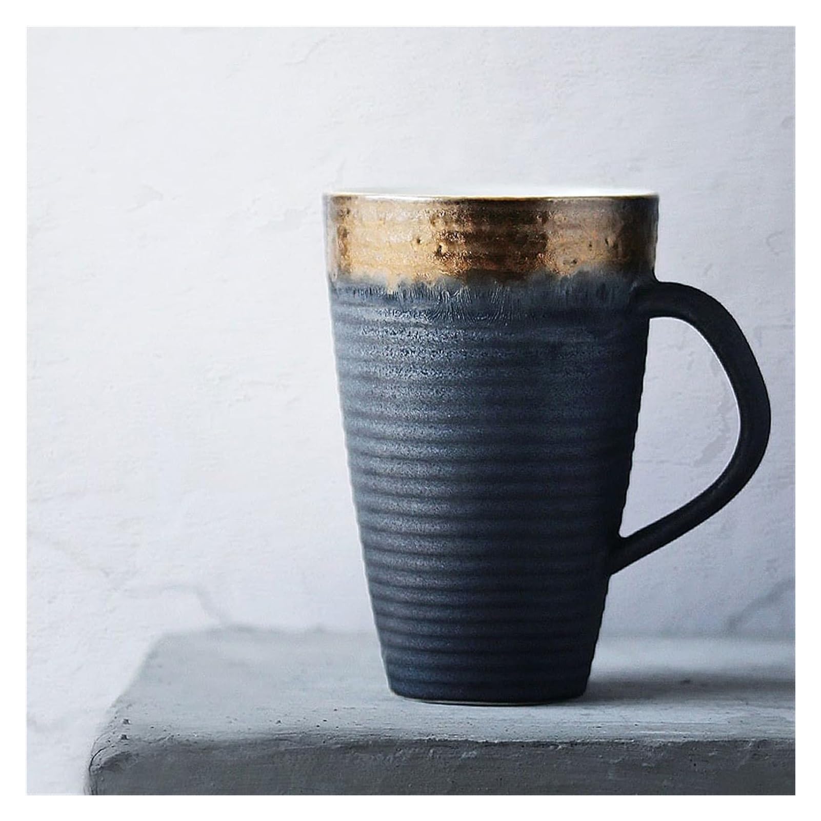 Tazze in ceramica tazza da caffè 430 ml tazza in stile vintage tazza da tè pomeridiano tazza da tè casa tazza di ceramica grande capacità tazza da caffè regalo compleanno per ragazza ragazzo