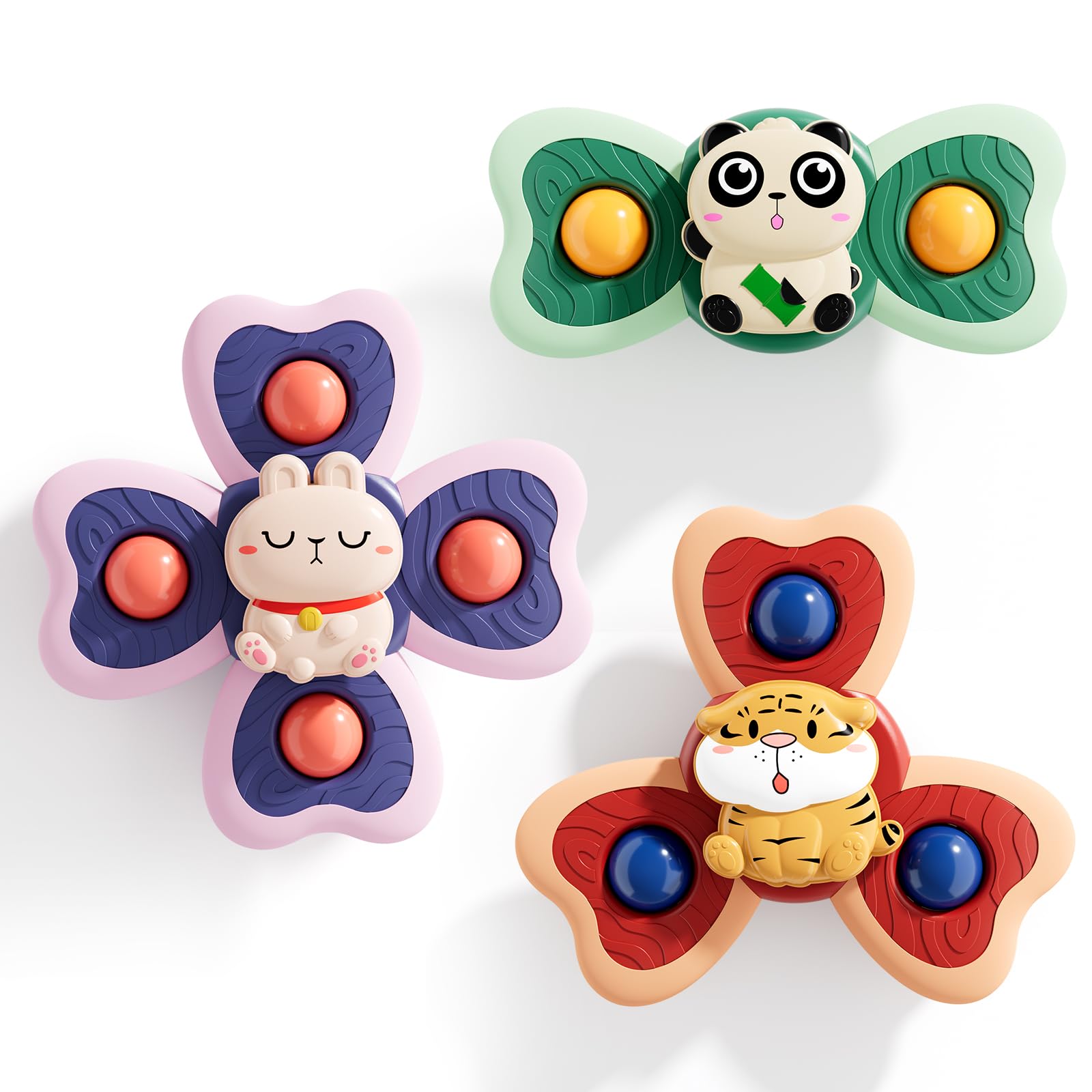 ALASOU Suction Cup Spinner Airplane Travel Toys for 1 Year Old Boy Girl