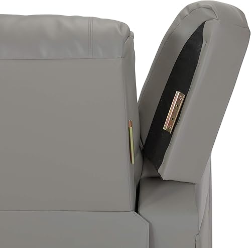 Miniatura 6 de cjc Sofá modular reclinable de cuero para sala de estar, sofá en forma de L, 2 consolas, 4 portavasos y almacenamiento, juego de sofás tapizados