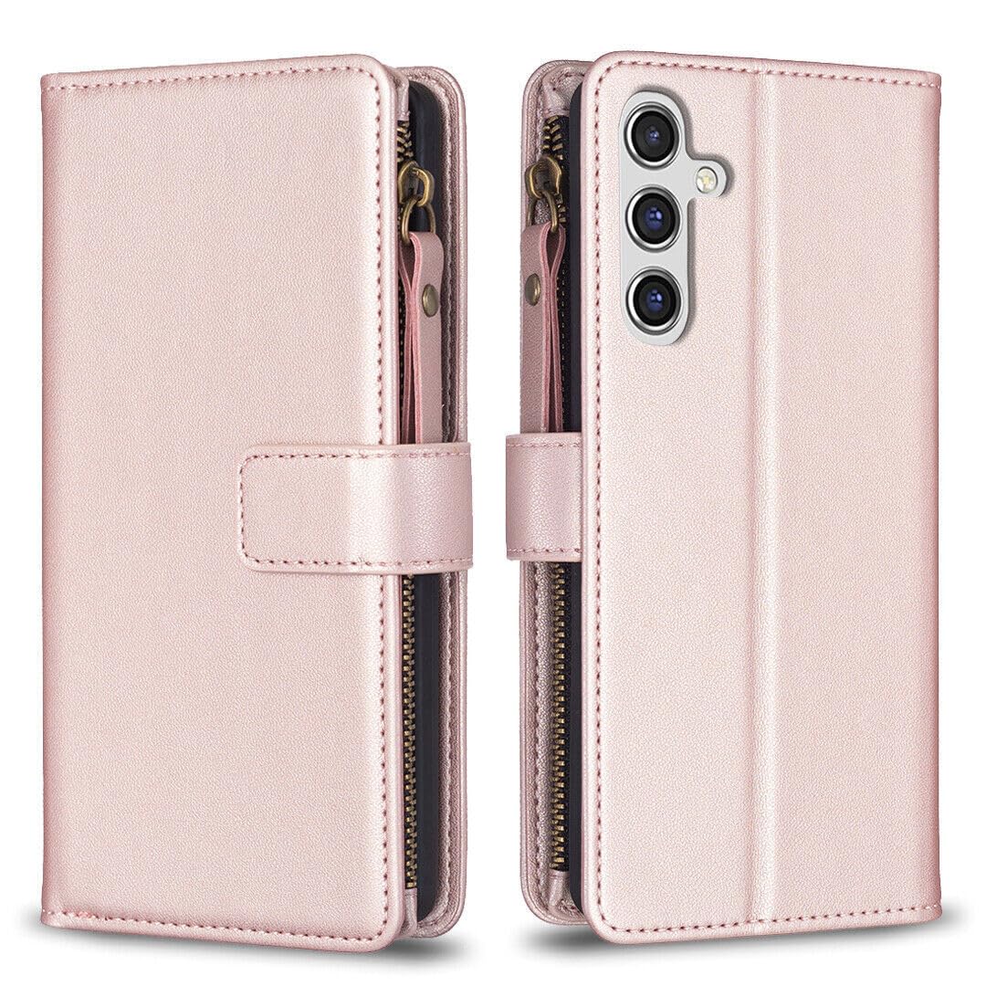 Étui Moto G14 4G Rose Rangement : Coque Clapet Rabat Anti-Choc Solide - 8
