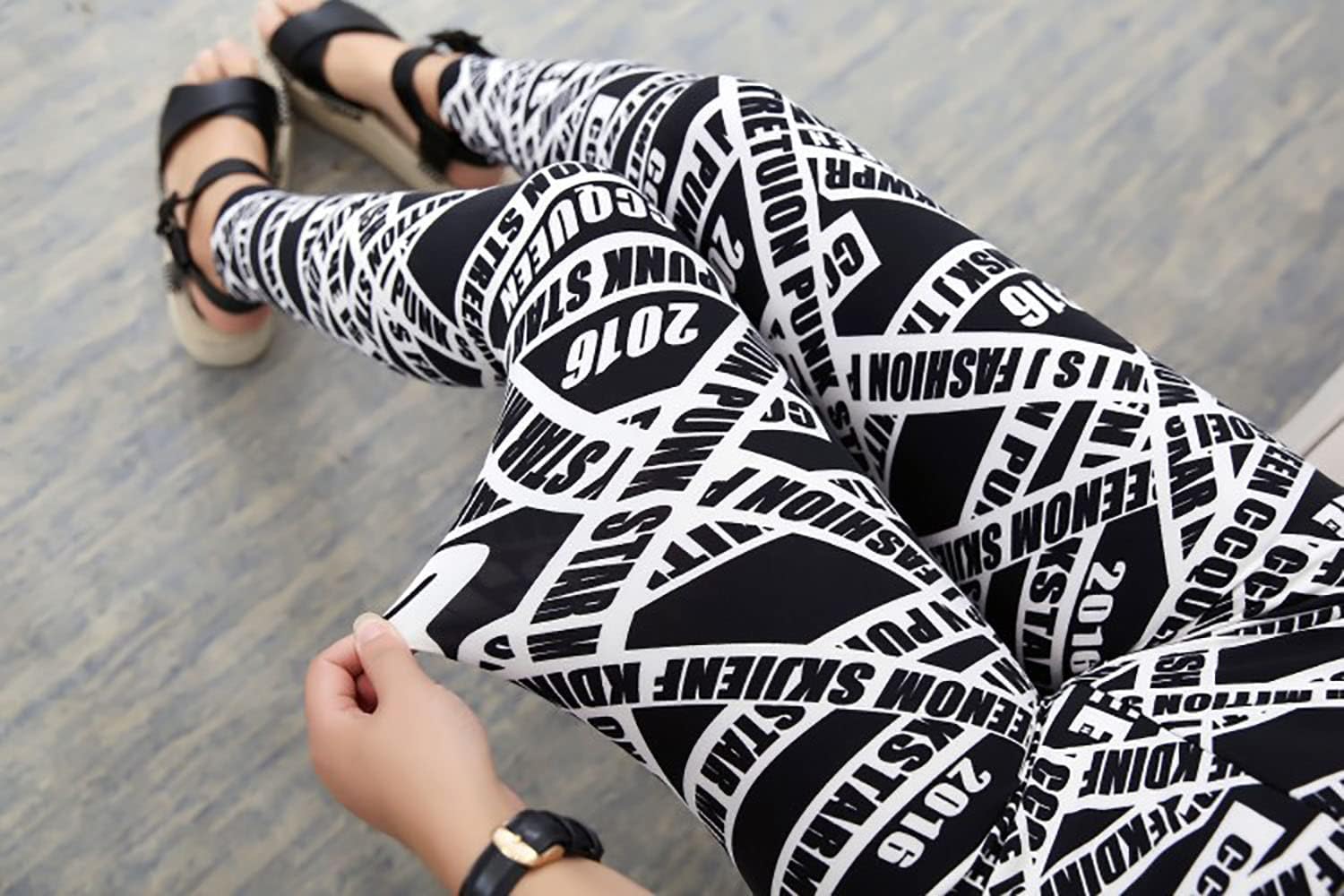 acdiac Women's Fashion Print Leggings Yoga Pants Cartoon Patterns One Size for Fitness Jogging Gymnastics - Image 6