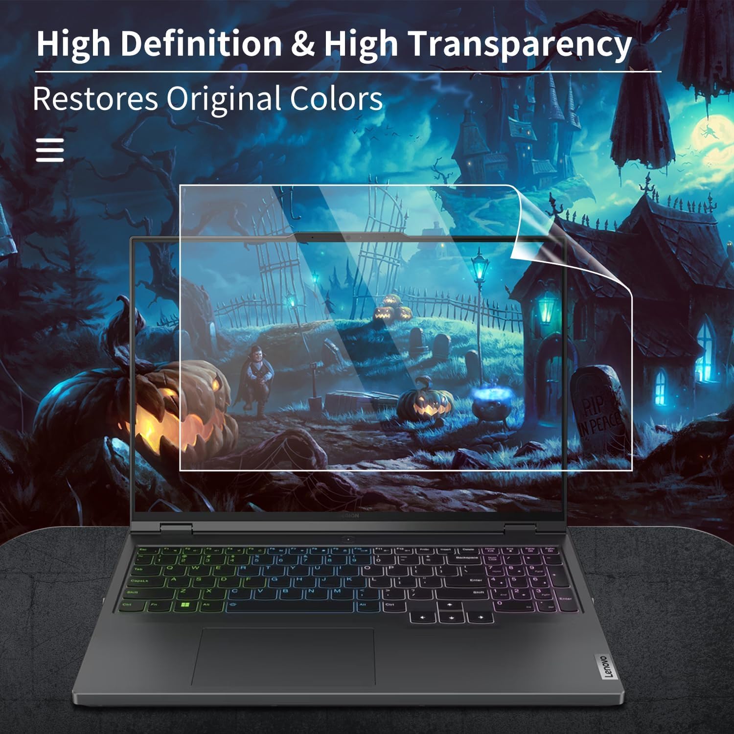 IMMOENUC Laptop Hülle Set für 2026 2025 Legion Pro 7i Gen 10 Intel 16 Zoll / Legion Pro 7i FIFA Fussball-Weltmeisterschaft 26 Edition Kratzfest & Fallfest Hartschale Frosted Transparent Schutzhülle