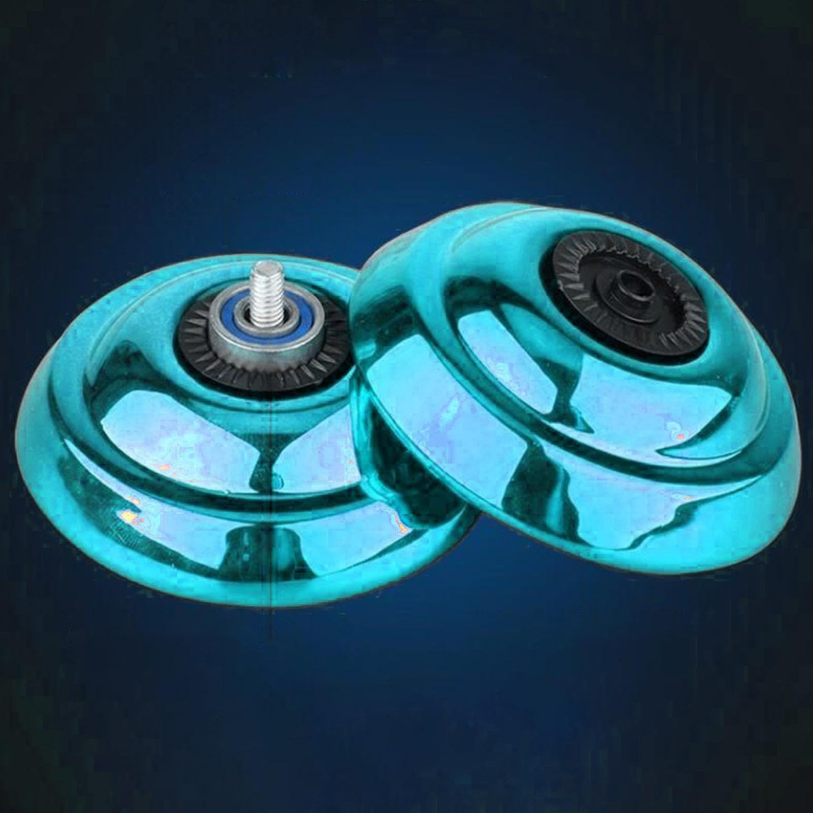 Juego de 10 cuerdas Yoyo profesionales accesorios truco básico para niños adultos azul, 2.25 x 2.25 x 1.6 pulgadas