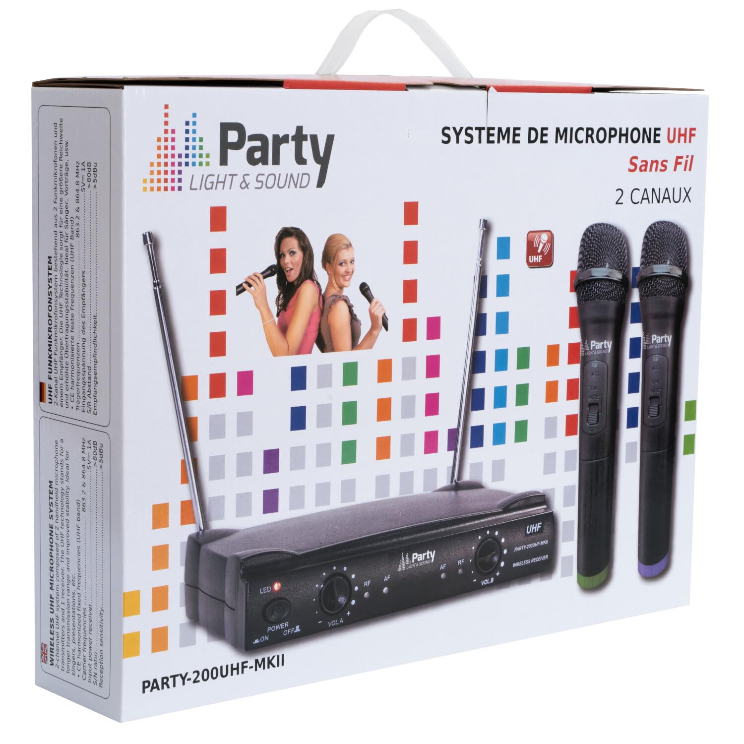 Ibiza - Party PARTY-200UHF Double Micro sans Fil…