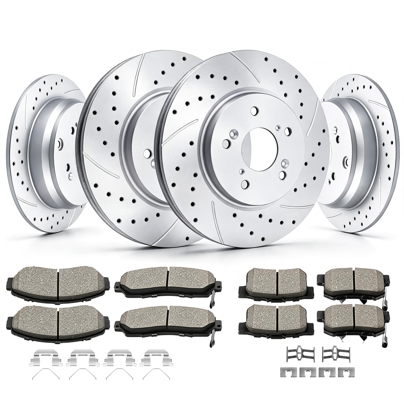 View 1 of *** PART ONLY CHECK COMMENTS***. Acinoparts Front and Rear Brake Kit for 2007-2011 Honda CR-V