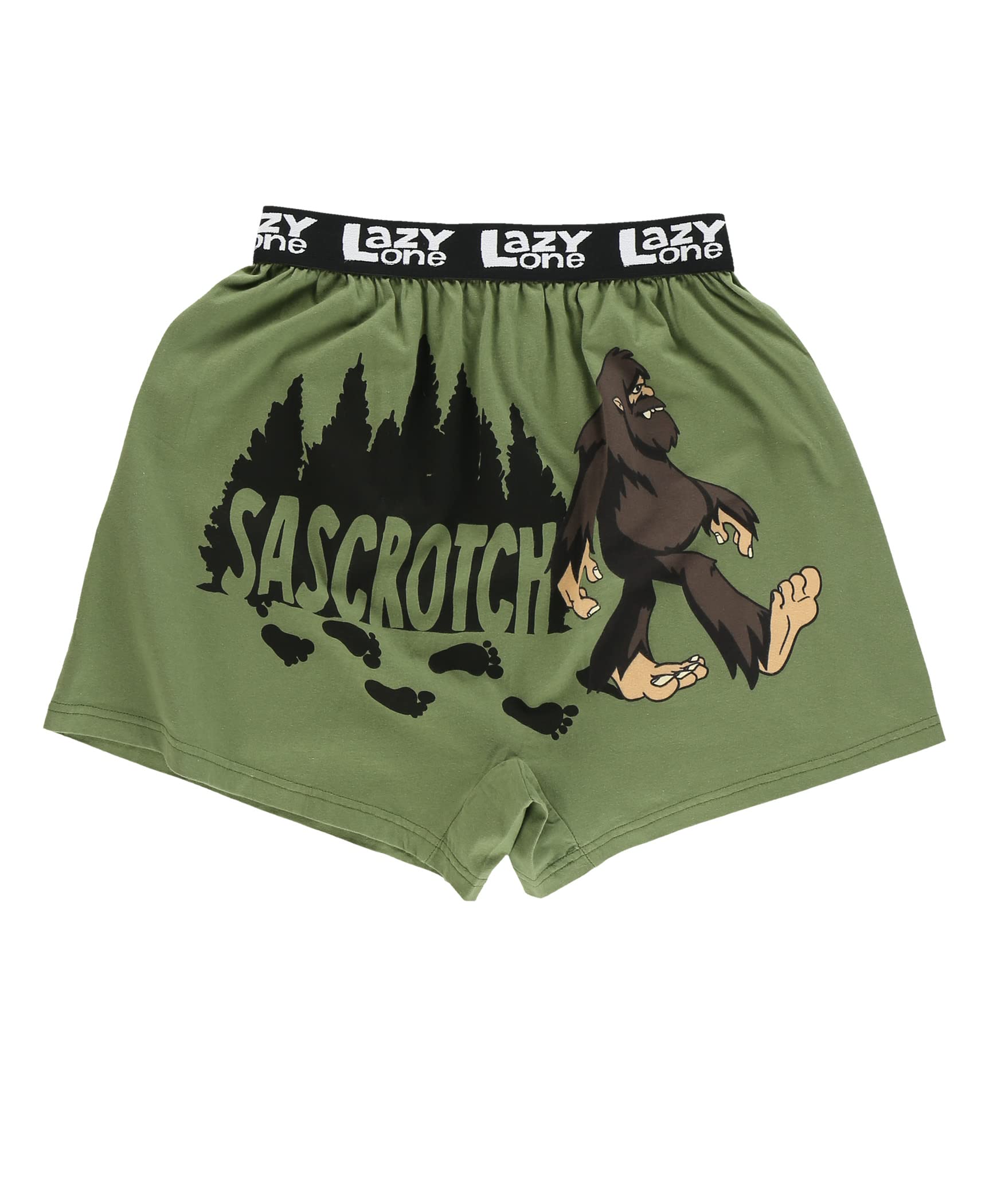Lazy One Funny Animal Boxers, Novelty Boxer Shorts, Humorous Underwear, Gag Gifts for Men, Farm Boxers, Sascrotch Boxer, XL
