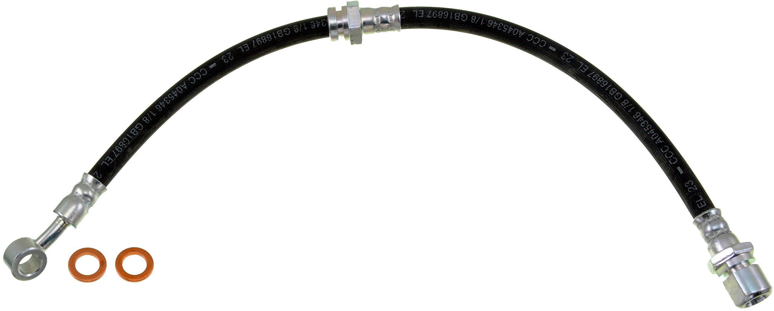 BRAKE HOSE - Brake Hydraulic Hose - Brake Line - Brake Hose - This automotive brake hydraulic hose was precision-engineered to match the fit, function and performance of the original brake hose on specific vehicles and positions to ensure safe, long-lasting durability as part of a complete brake repair. - Chevrolet Optra 2010-03, Suzuki Forenza 2008-04, Suzuki Reno 2008-05 - Dorman H620567 Front Driver Side Brake Hydraulic Hose Compatible with Select Chevrolet/Suzuki Models