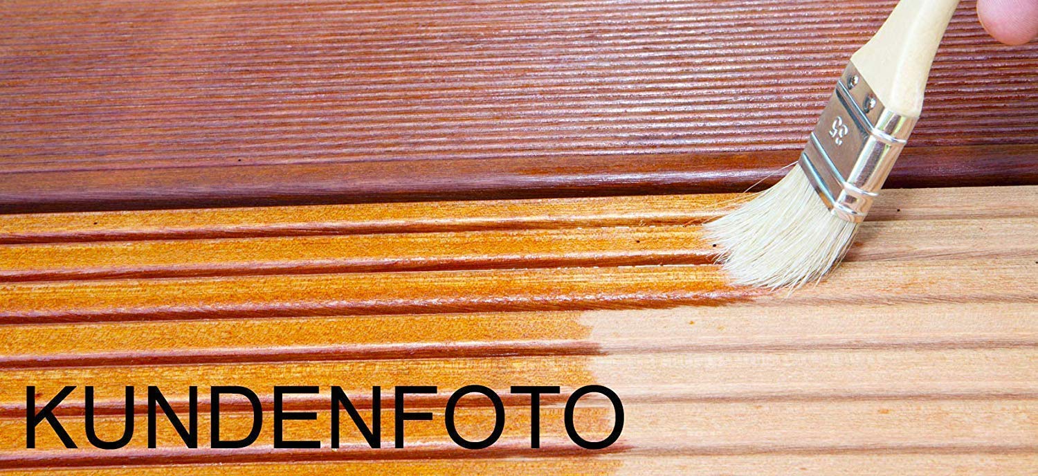 6 x 1 Litro = 6 cleanprince Madera Dura Aceite de Mantenimiento a 1000 ML Teca Bankirai para Cuidado Hartholöl Hartholzpflege Muebles Mesa Banco Sillas Carpintero Necesidades Accesorio Impregnar
